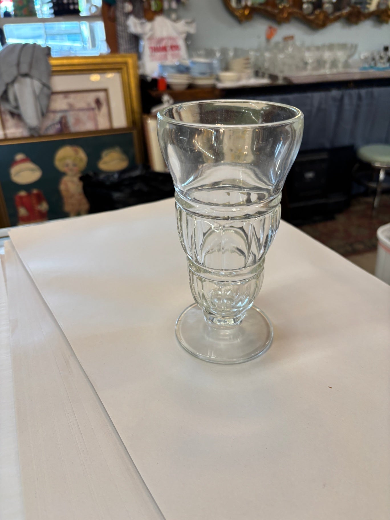 Vintage Soda Fountain Sundae Glass