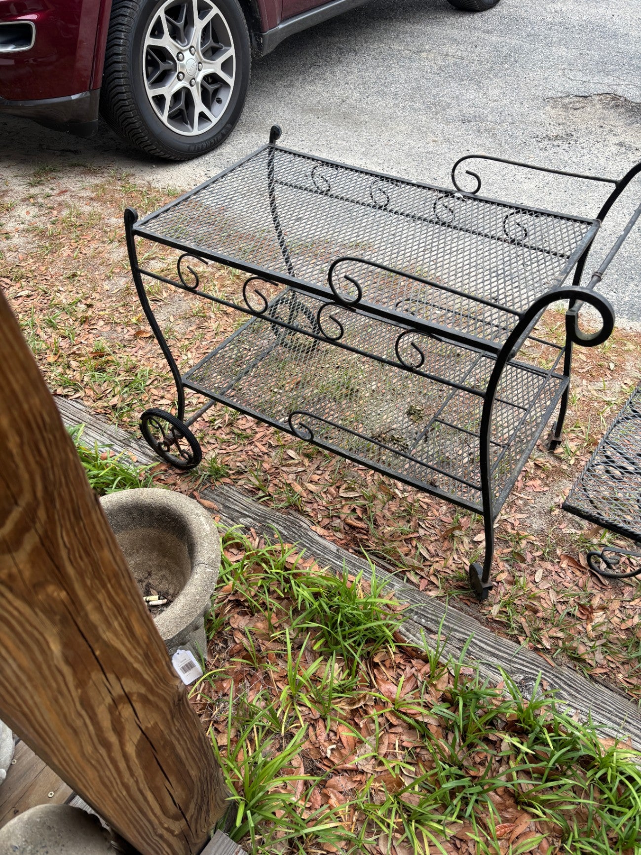Wrought Iron Cart