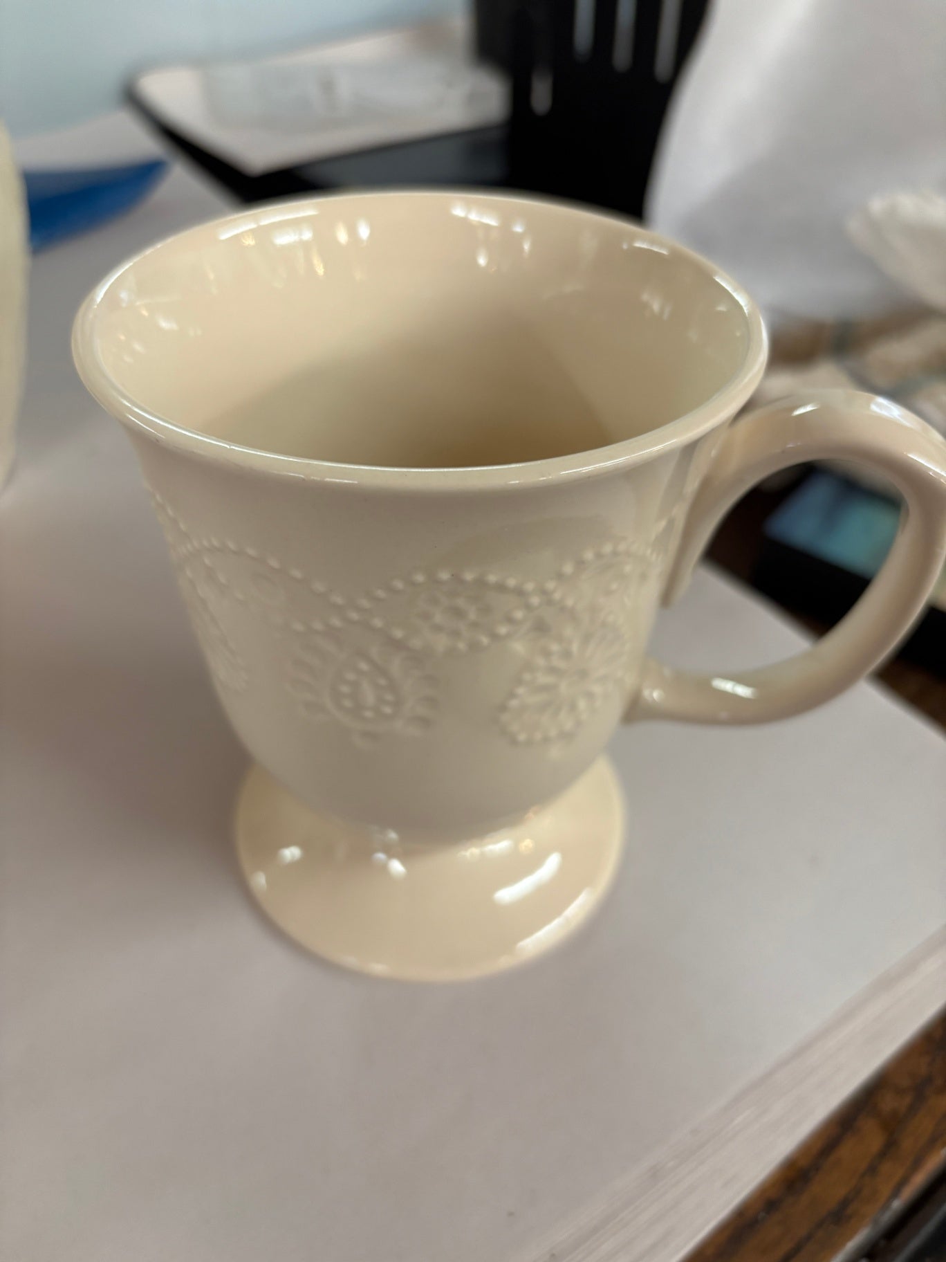 Cream Colored Coffee Mug