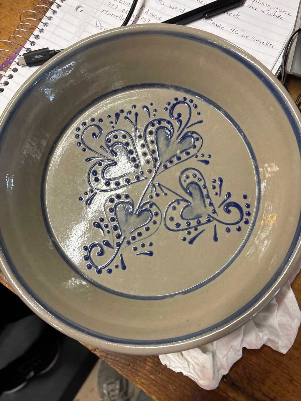 Beaumont Brothers Pottery 1997 Stoneware Serving Bowl