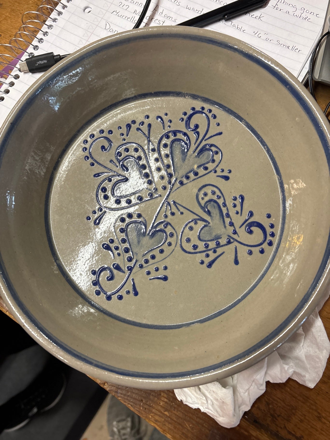Beaumont Brothers Pottery 1997 Stoneware Serving Bowl