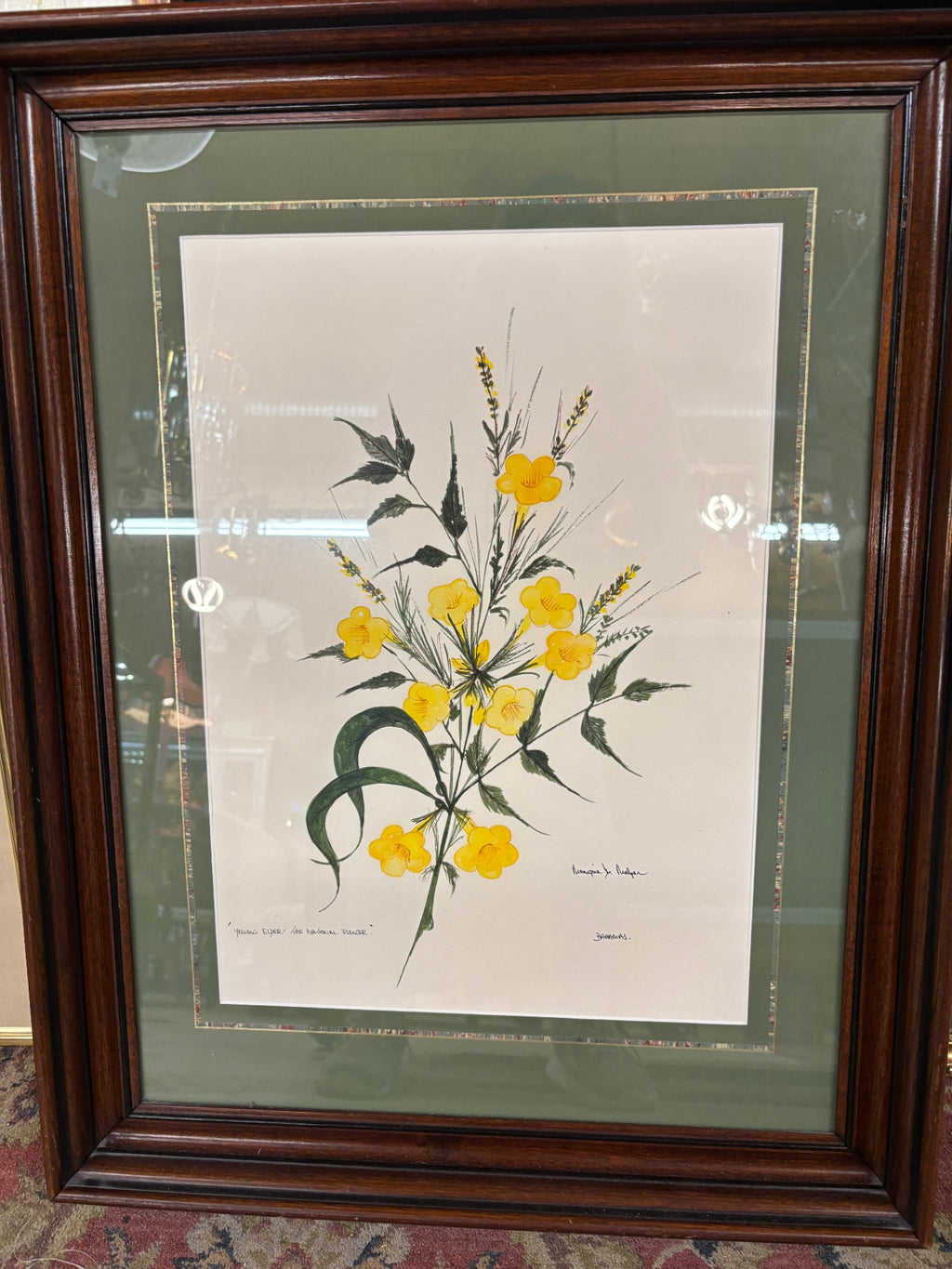 "Yellow Iris - The Natural Flower" artist Monique Desirée Melzer