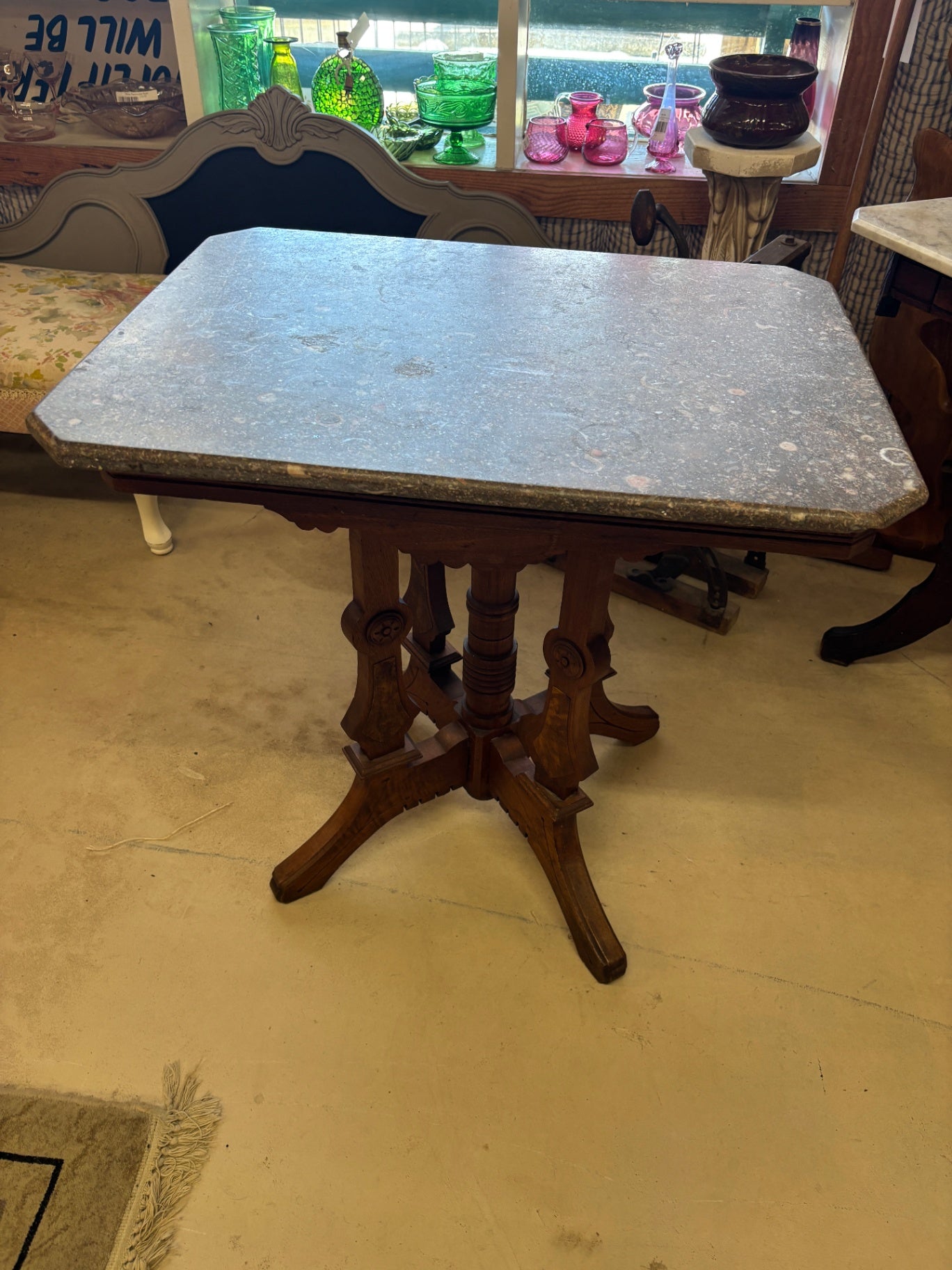 Vintage Table Marble Top