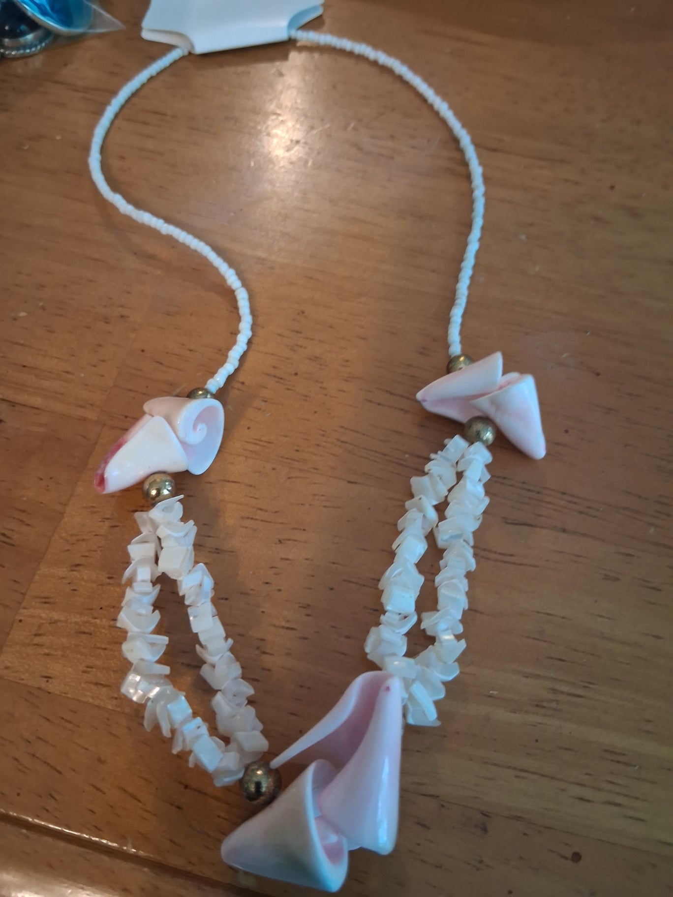 Puka shell necklace dsc