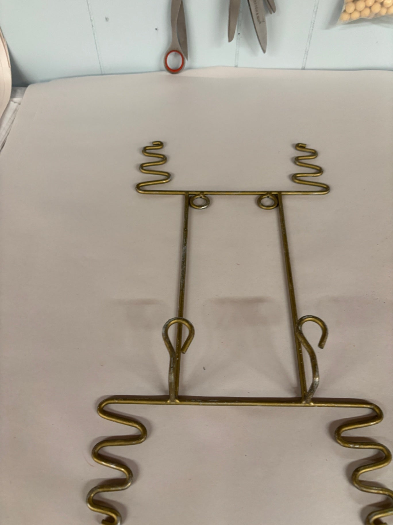 Gold Toned Plate Holder