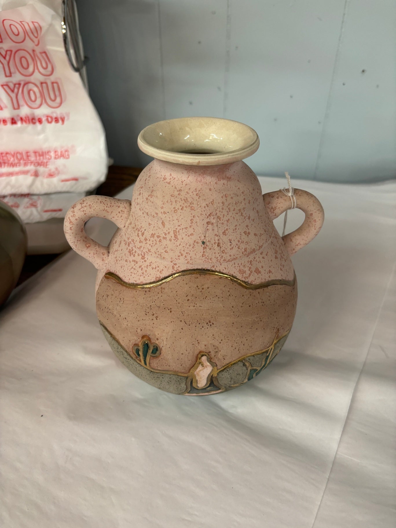  Vintage Southwestern-Style Pottery Vase