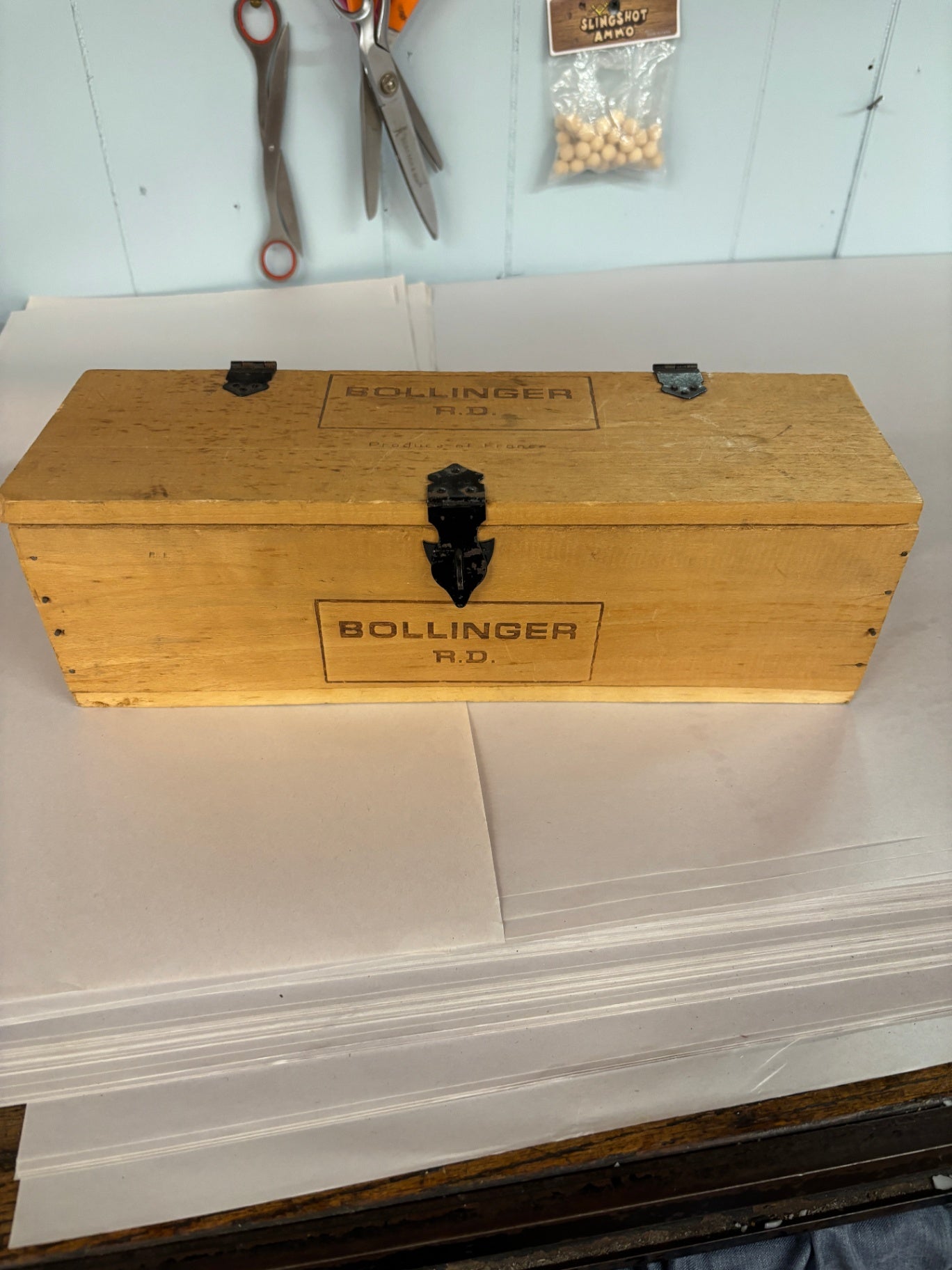  Vintage Bollinger R.D. Champagne Wooden Box 