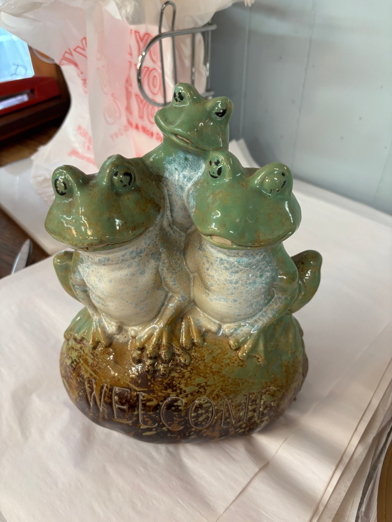 Ceramic Decorative Frog Statue