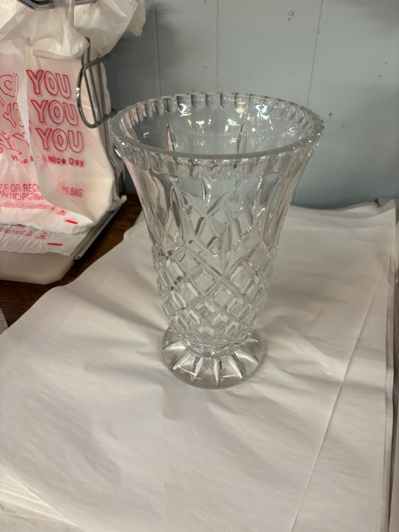 Crystal Heavy Glass Vase