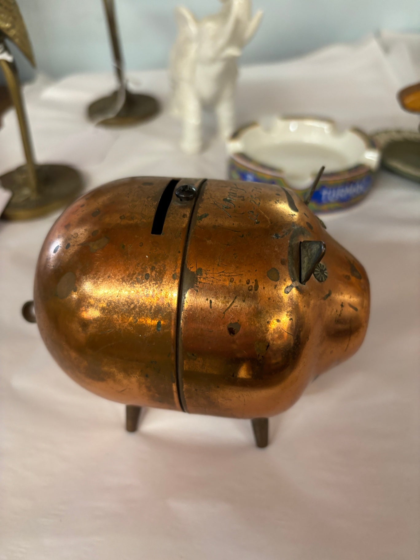  Vintage Coppercraft Guild Copper Piggy Bank