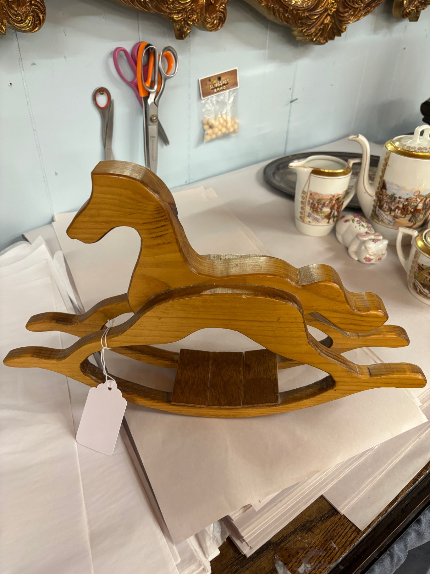 Handcrafted Wooden Rocking Horse 