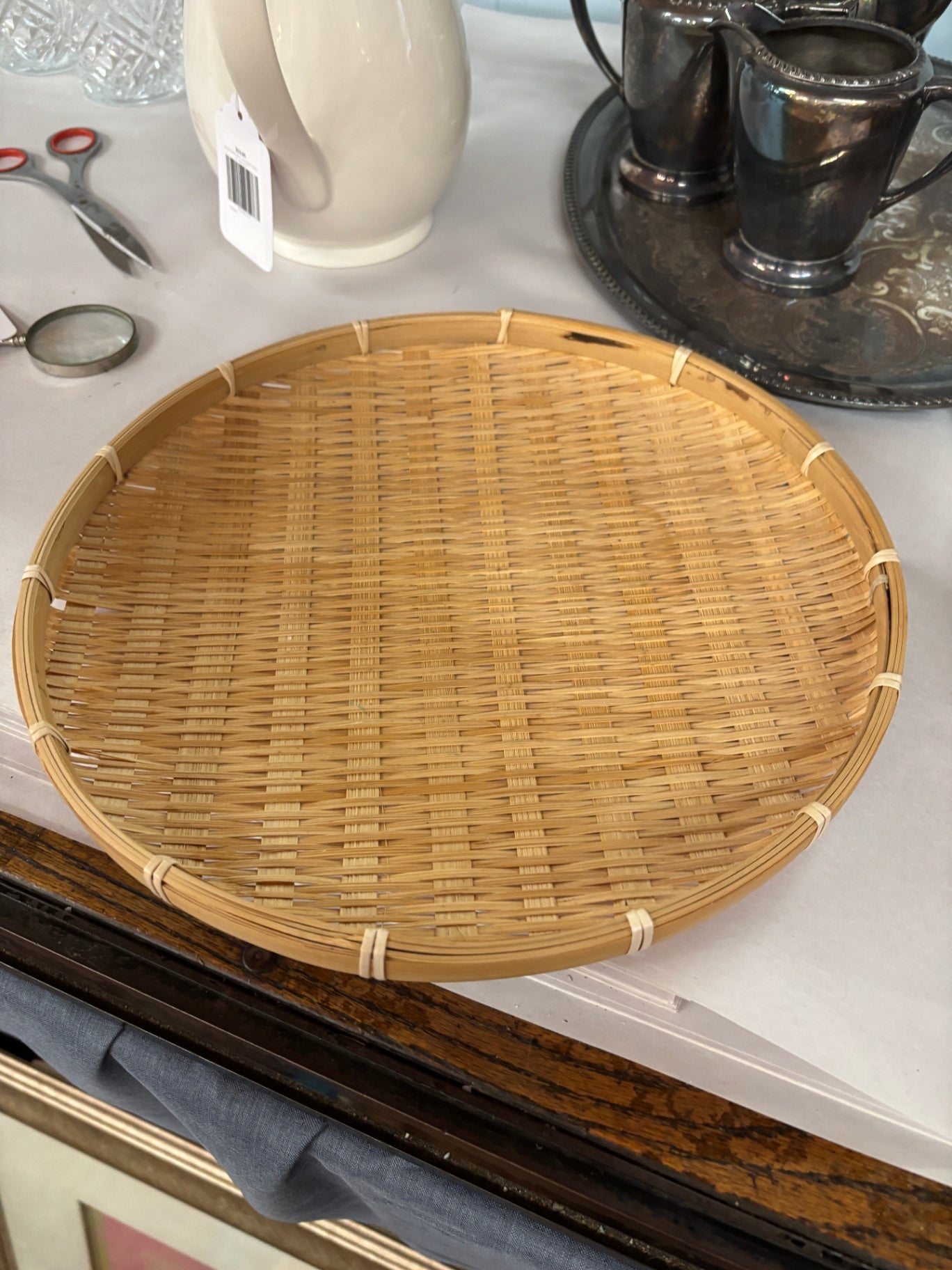  Handwoven Bamboo Serving Tray 