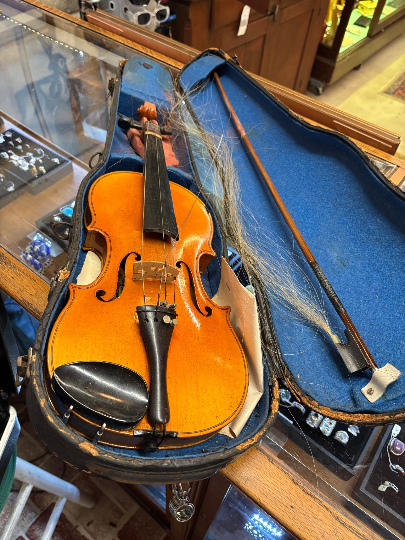 Antique Violin and Bow Set