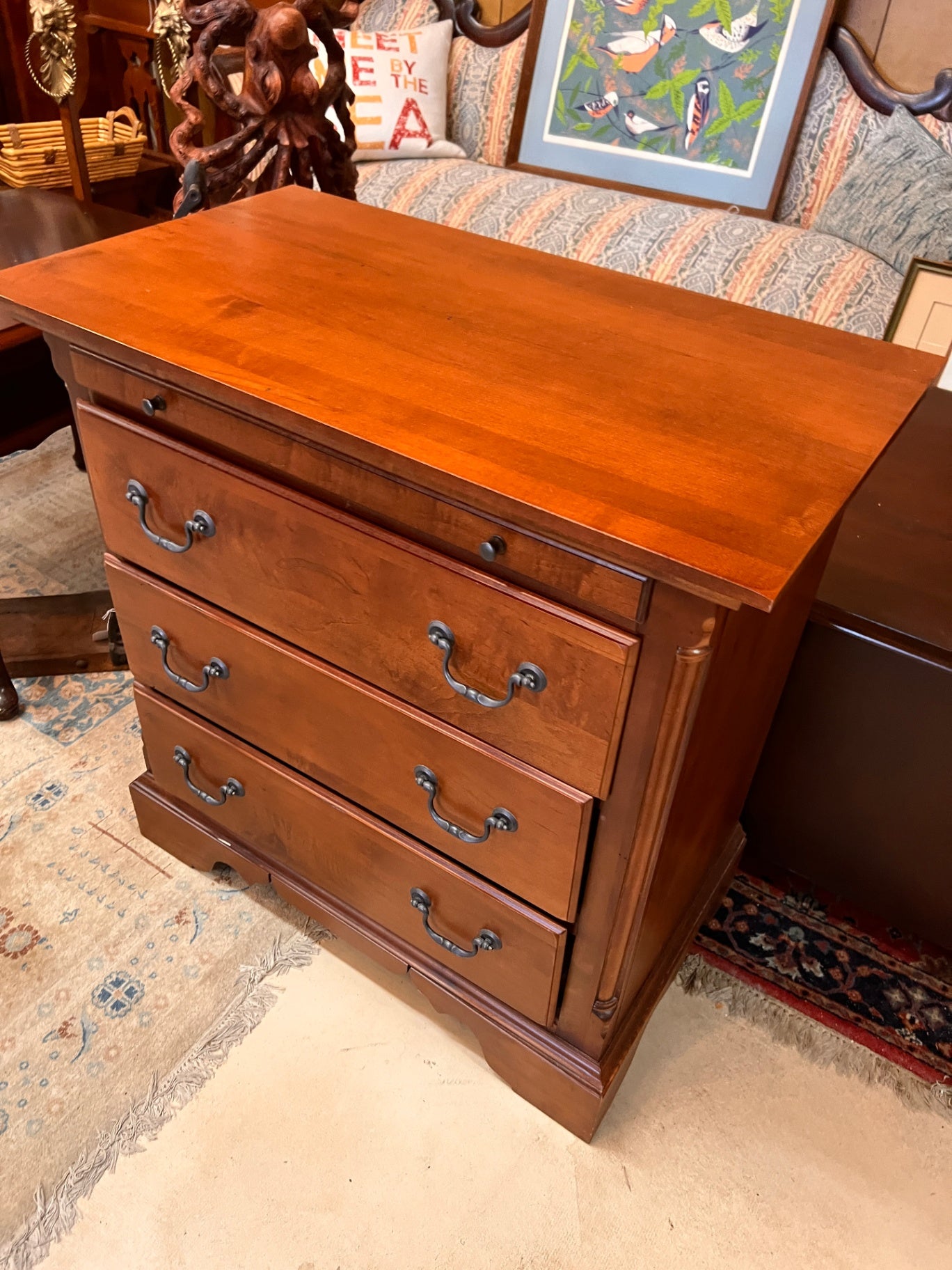 Solid Wood Three Drawer Dresser