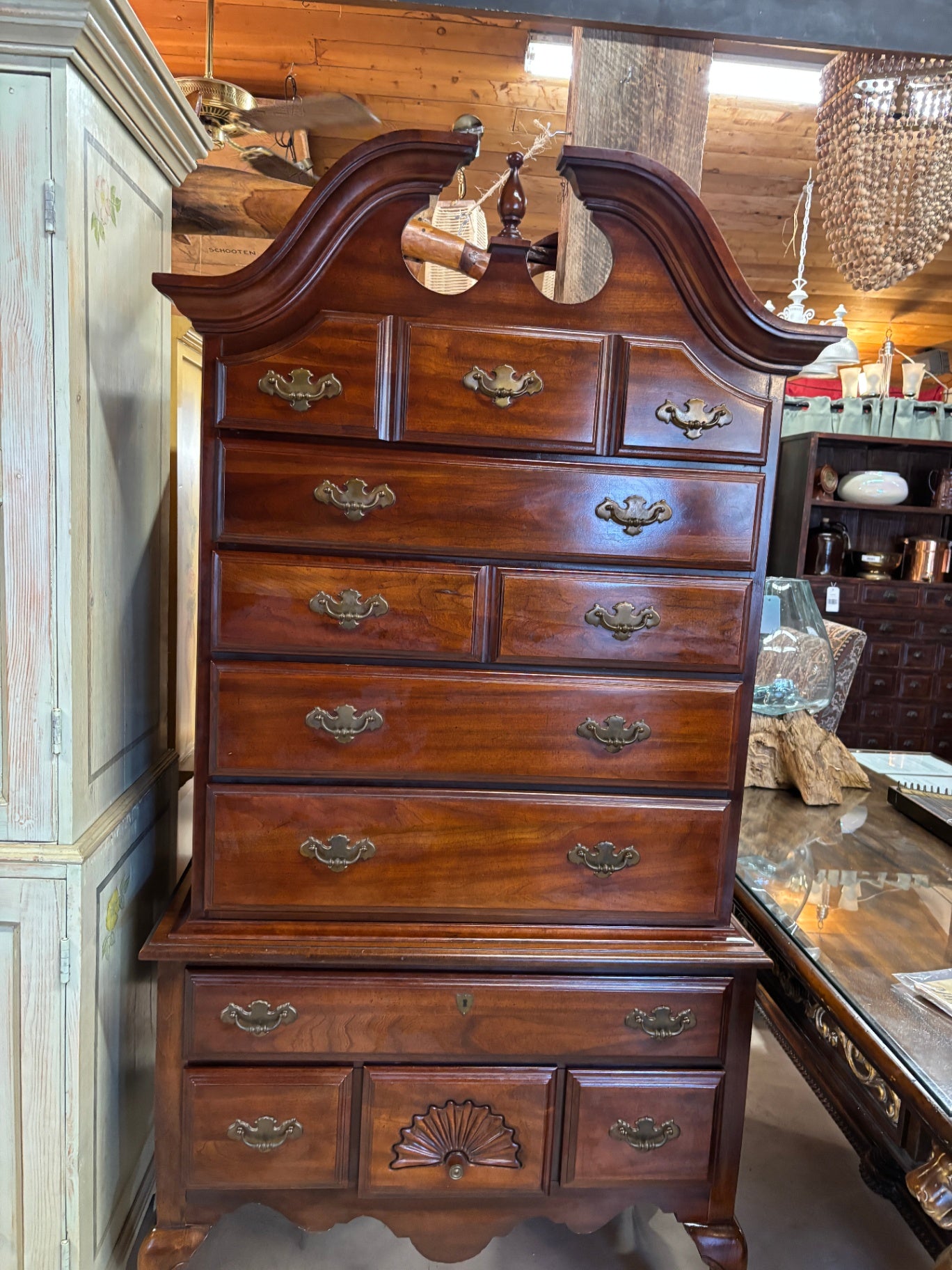 Vintage American Drew Traditional Highboy