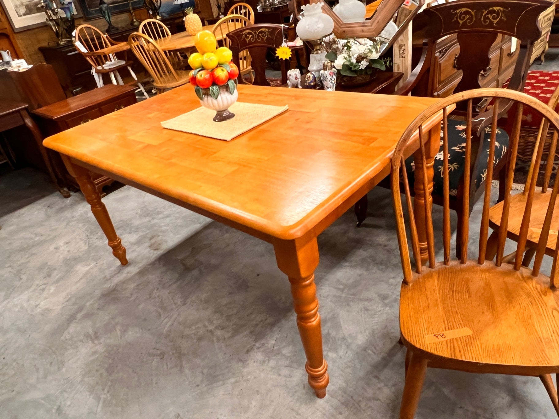 Solid Wood Country Farmhouse Style Dining Table