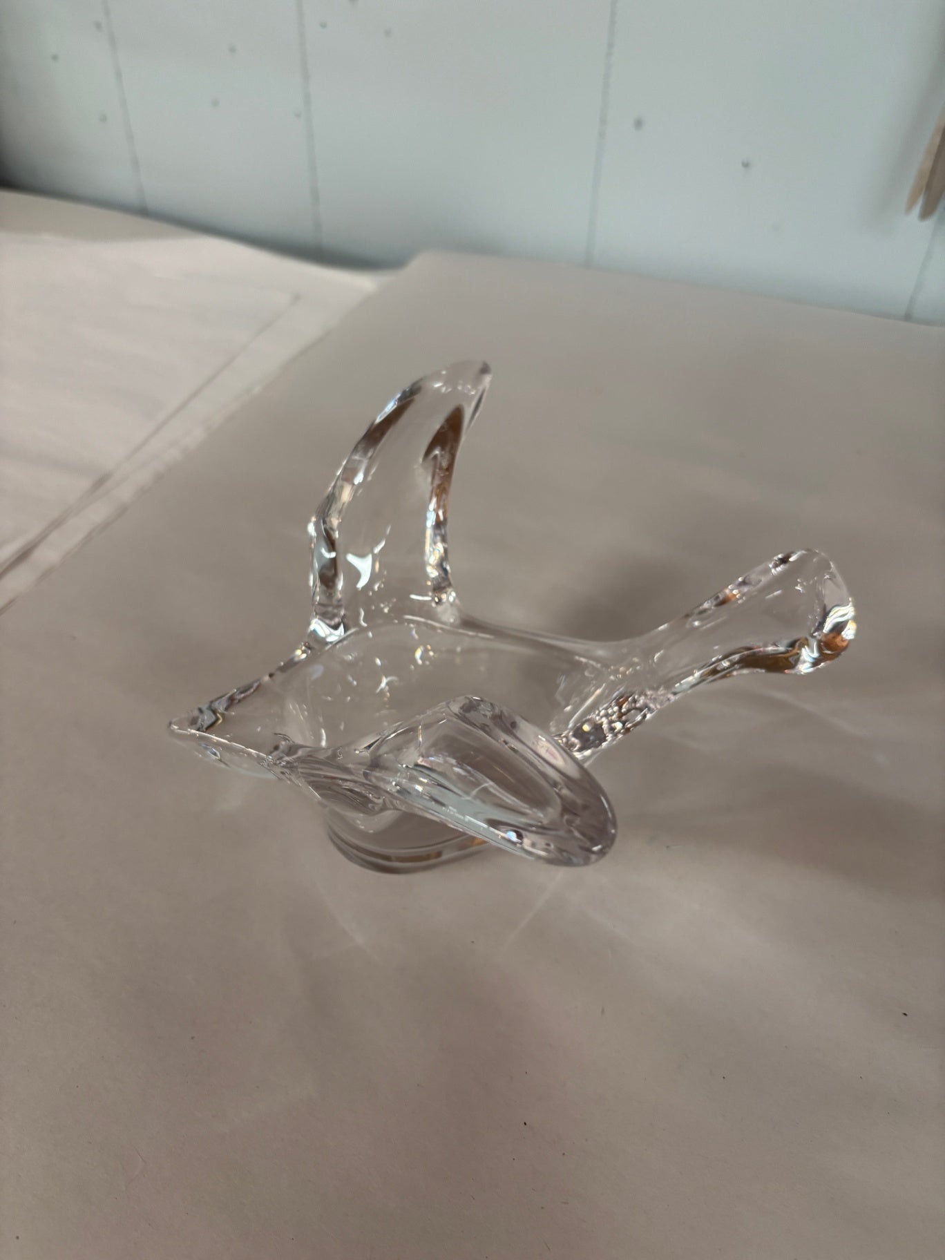 Vintage Princess House Leaded Crystal Bird-Shaped Trinket or Candy Dish