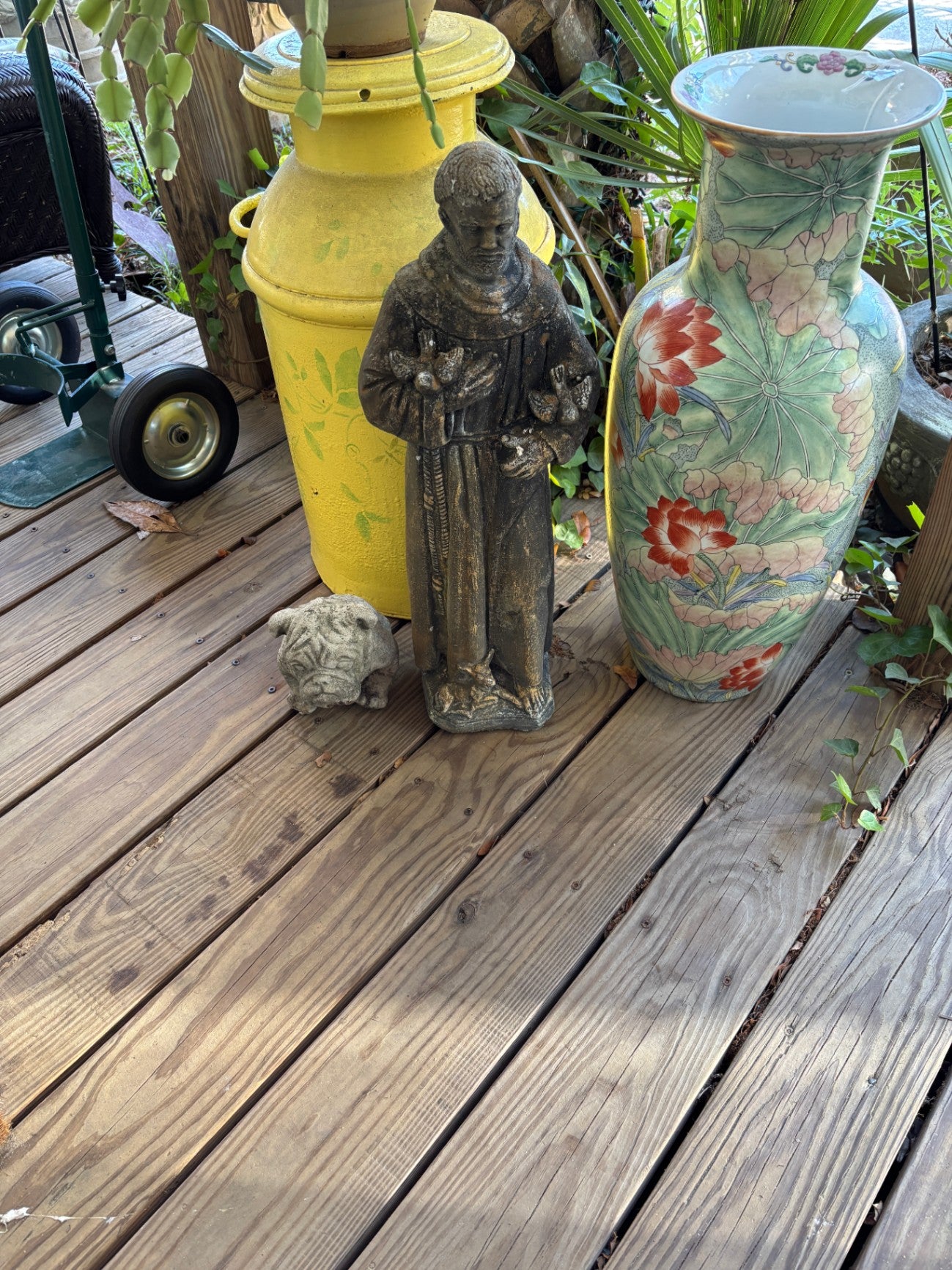 Stone Saint Francis Garden Statue