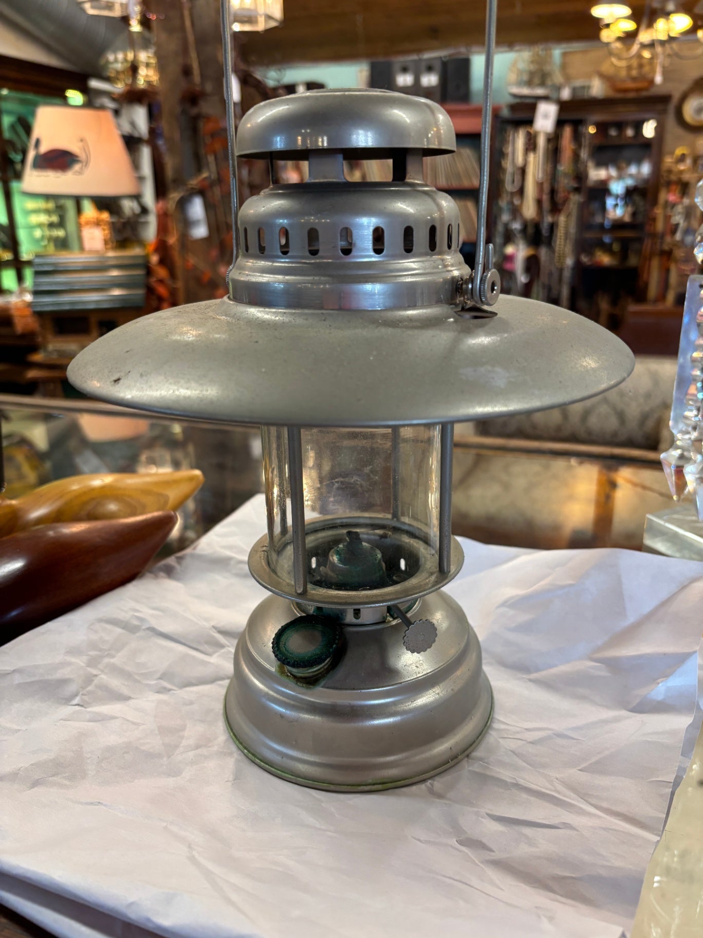 Hurricane lantern or camping lantern