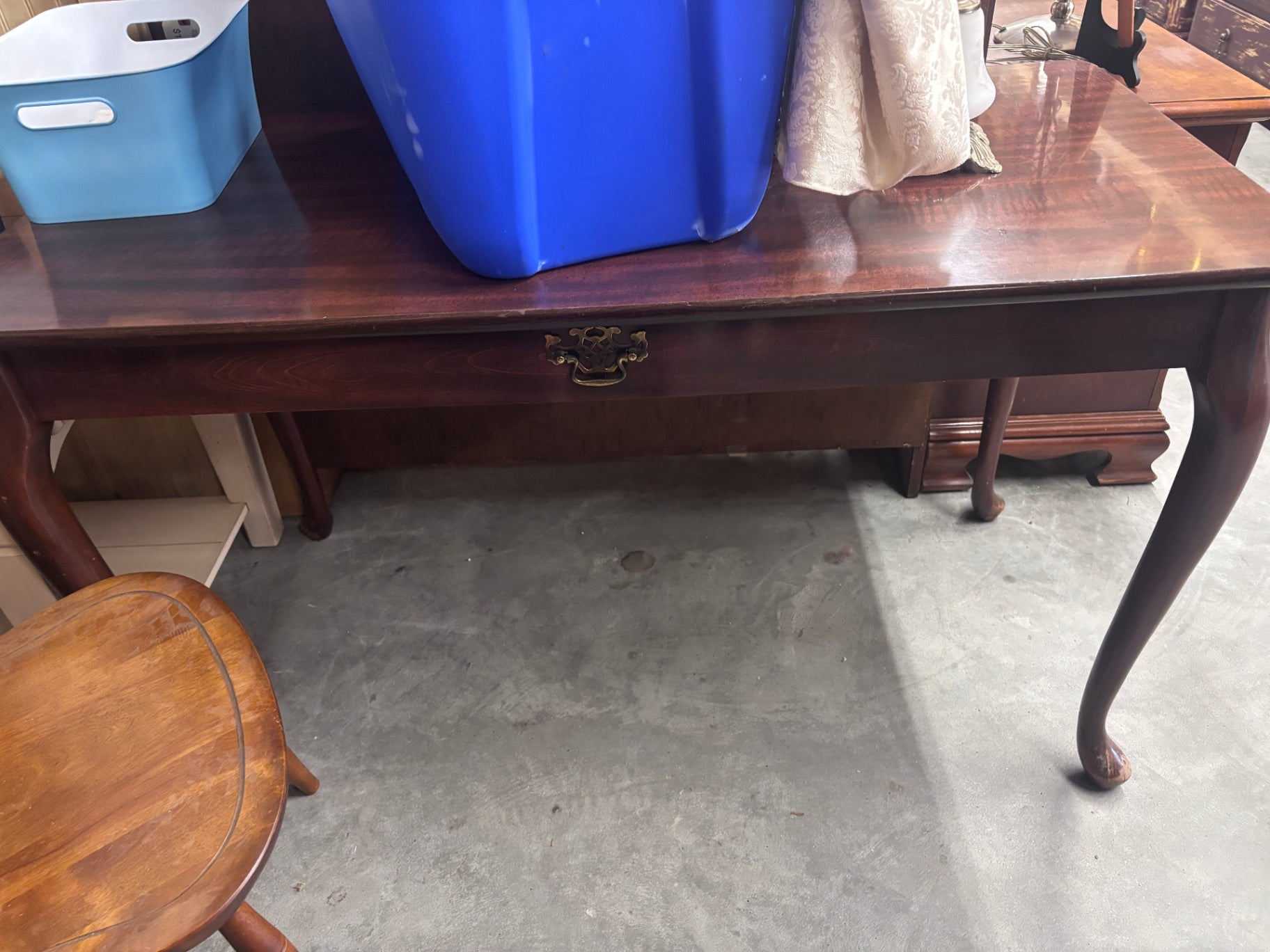 Entry Table 2 ft x 4 ft Cherry finish