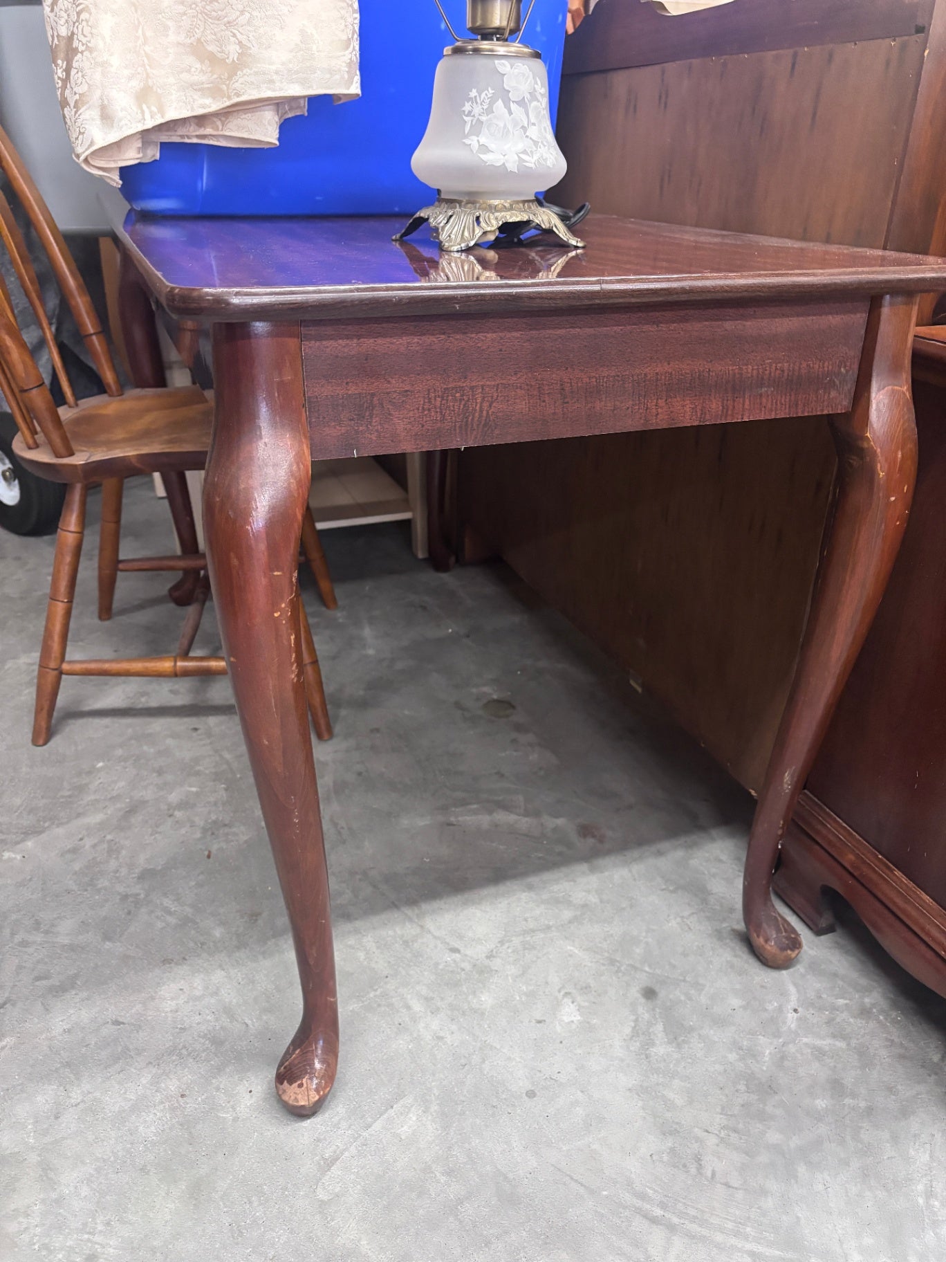 Entry Table 2 ft x 4 ft Cherry finish