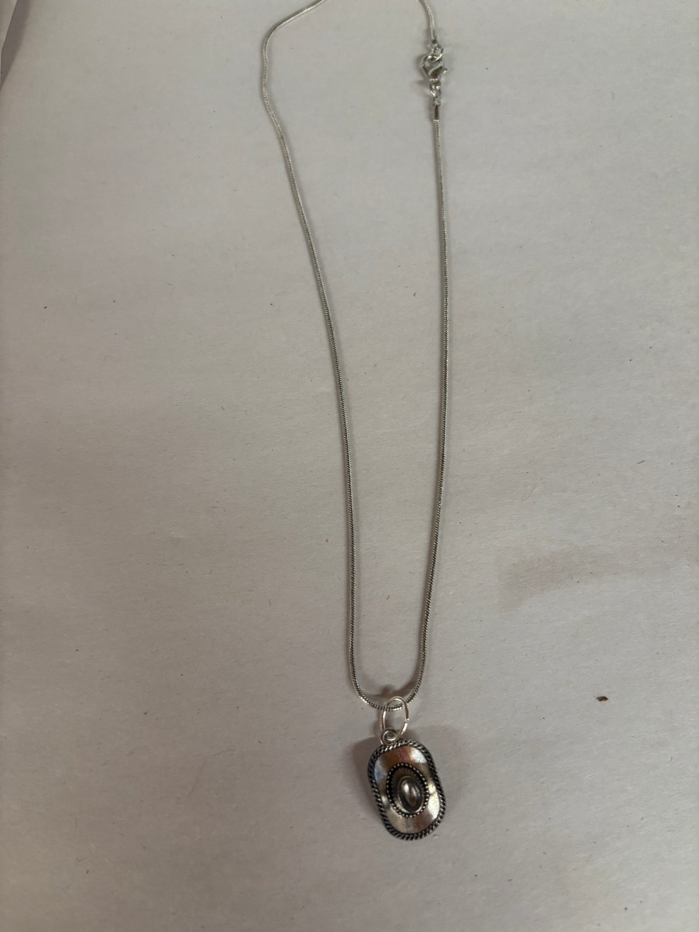 Cowboy Hat Necklace
