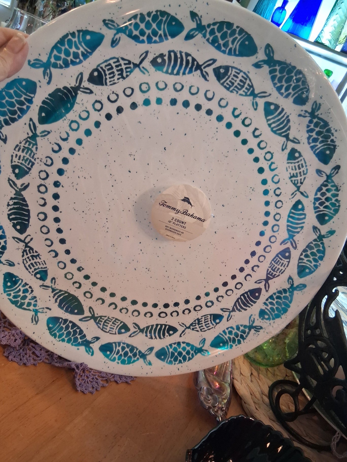 Plastic serving platter 2pk dsc