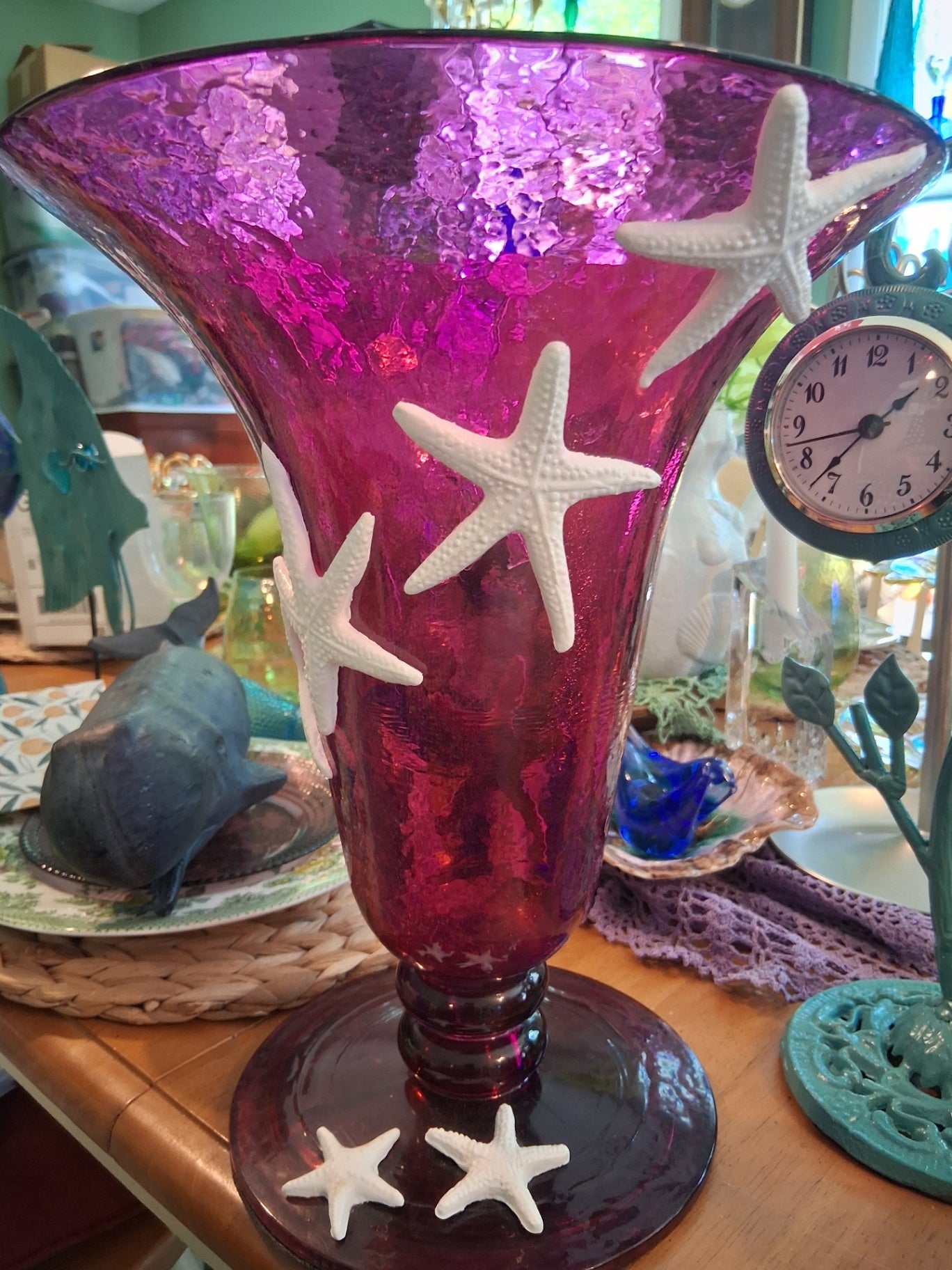 Seashell raspberry vase dsc 