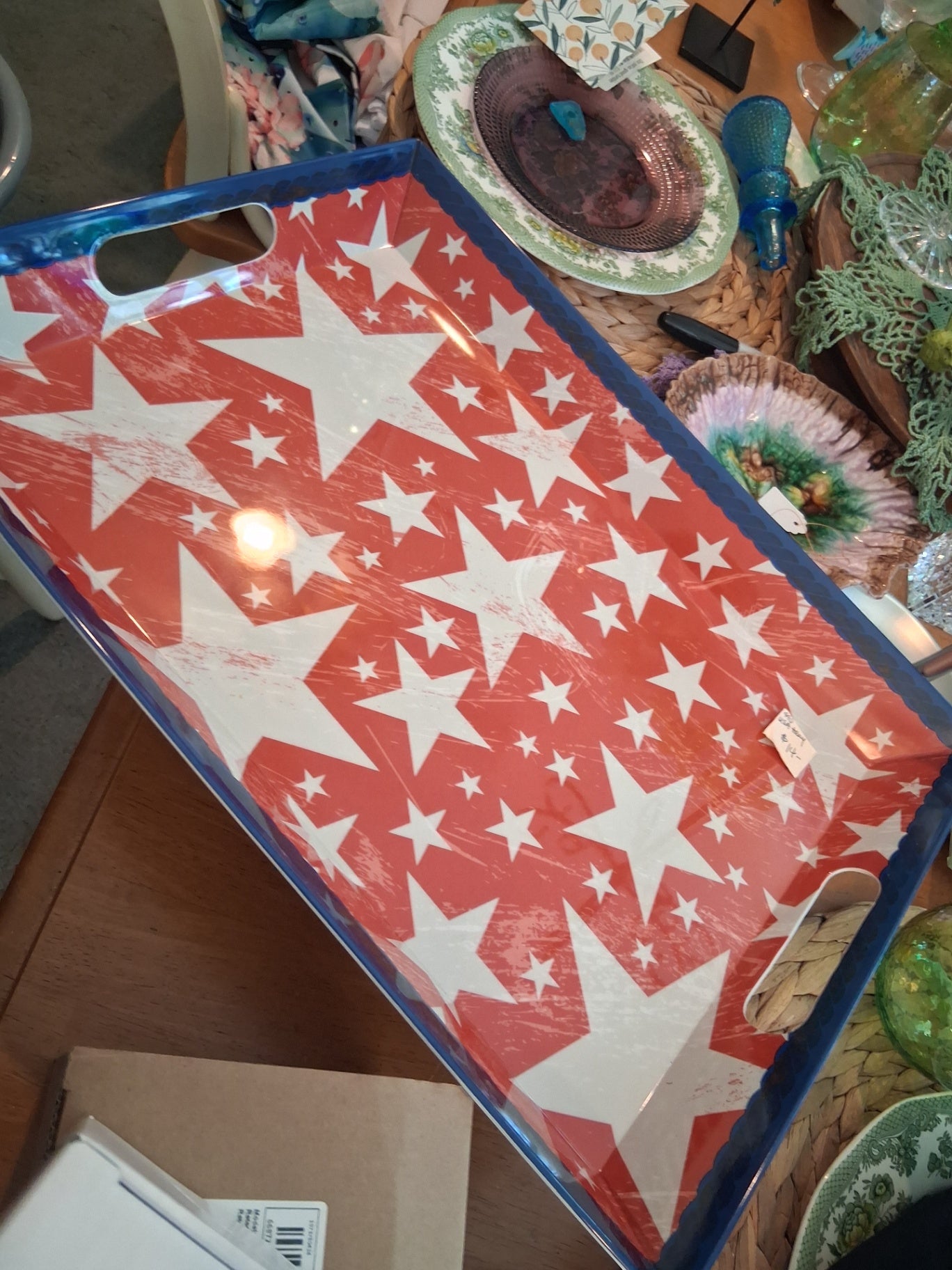 Red white &Blue tray dsc