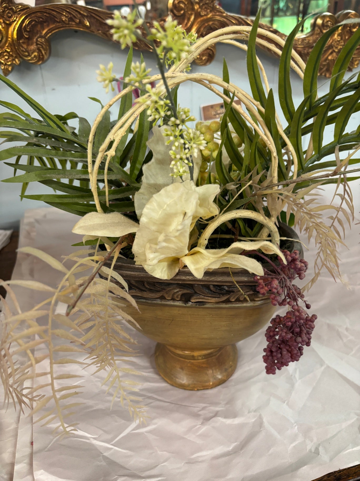 Faux Plant In Planter
