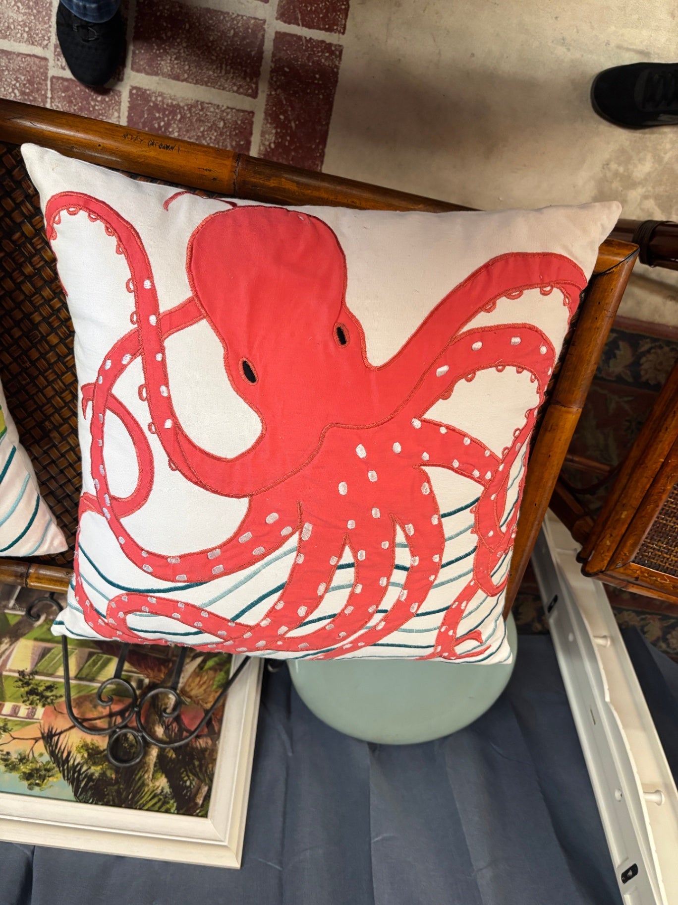 Octopus Throw Pillow