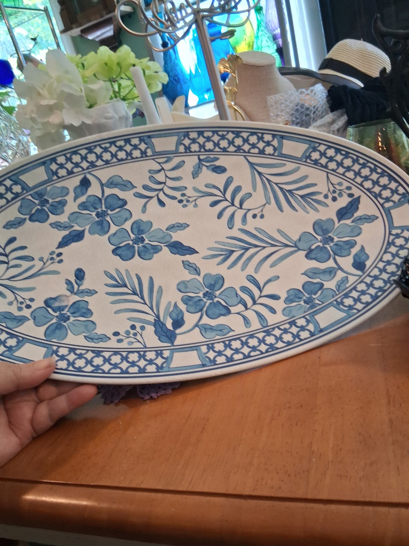 Serving platter melamine dsc