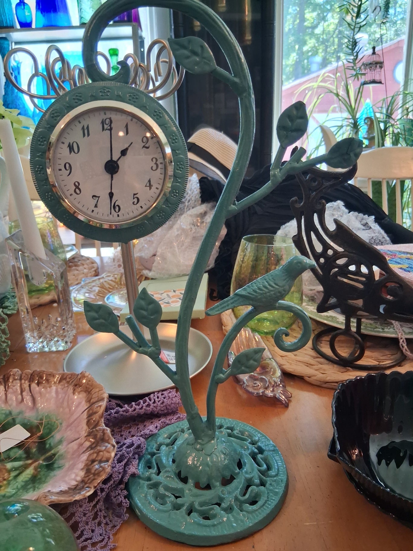 Metal bird clock dsc