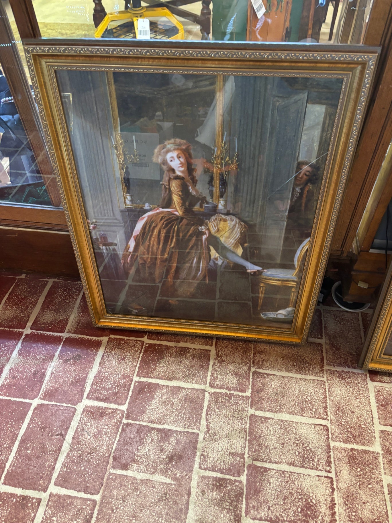 Reproduction of "Elegant Lady at her Toilette"