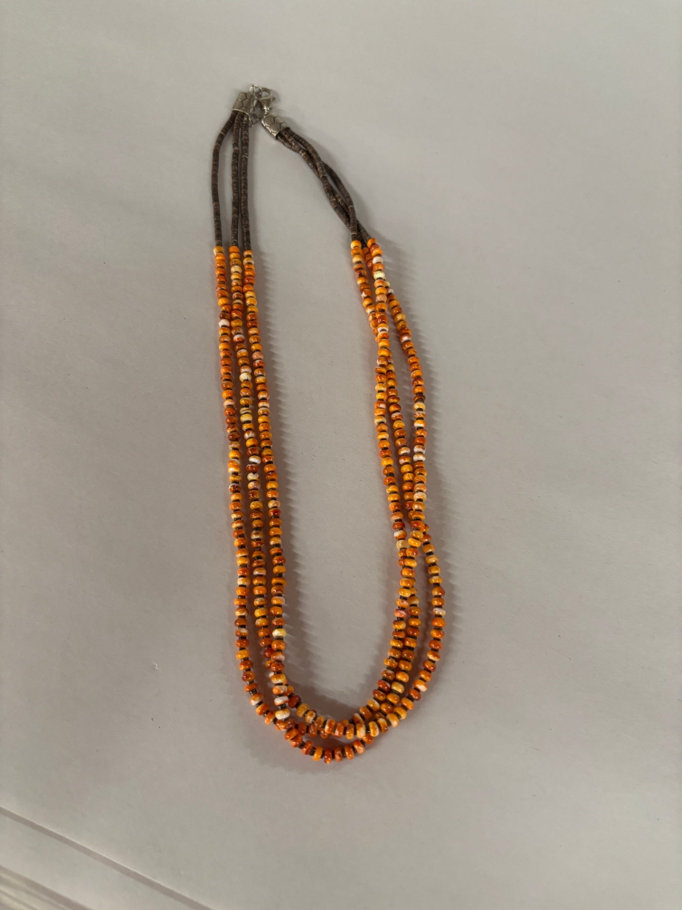 Navajo Strung Multi Strand Spiny Necklace