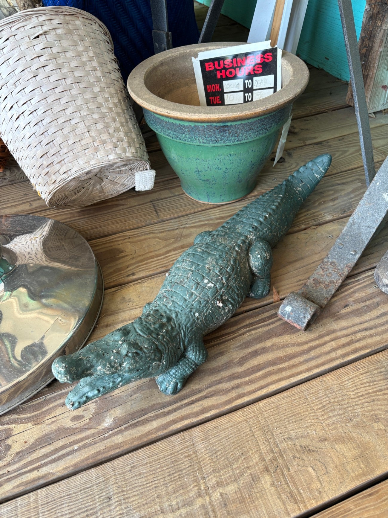 Green Garden Alligator