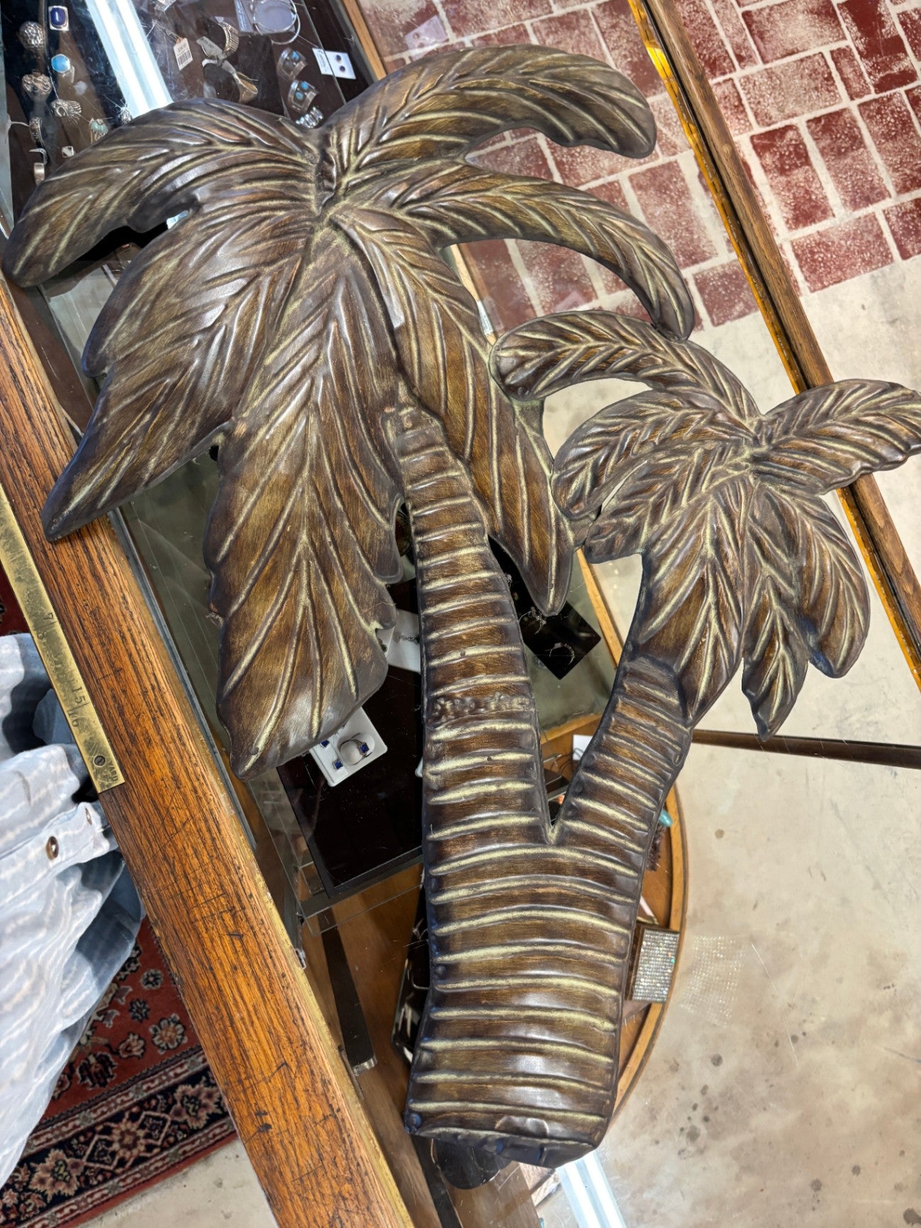  Triple Palasari Palms Metal Wall Art