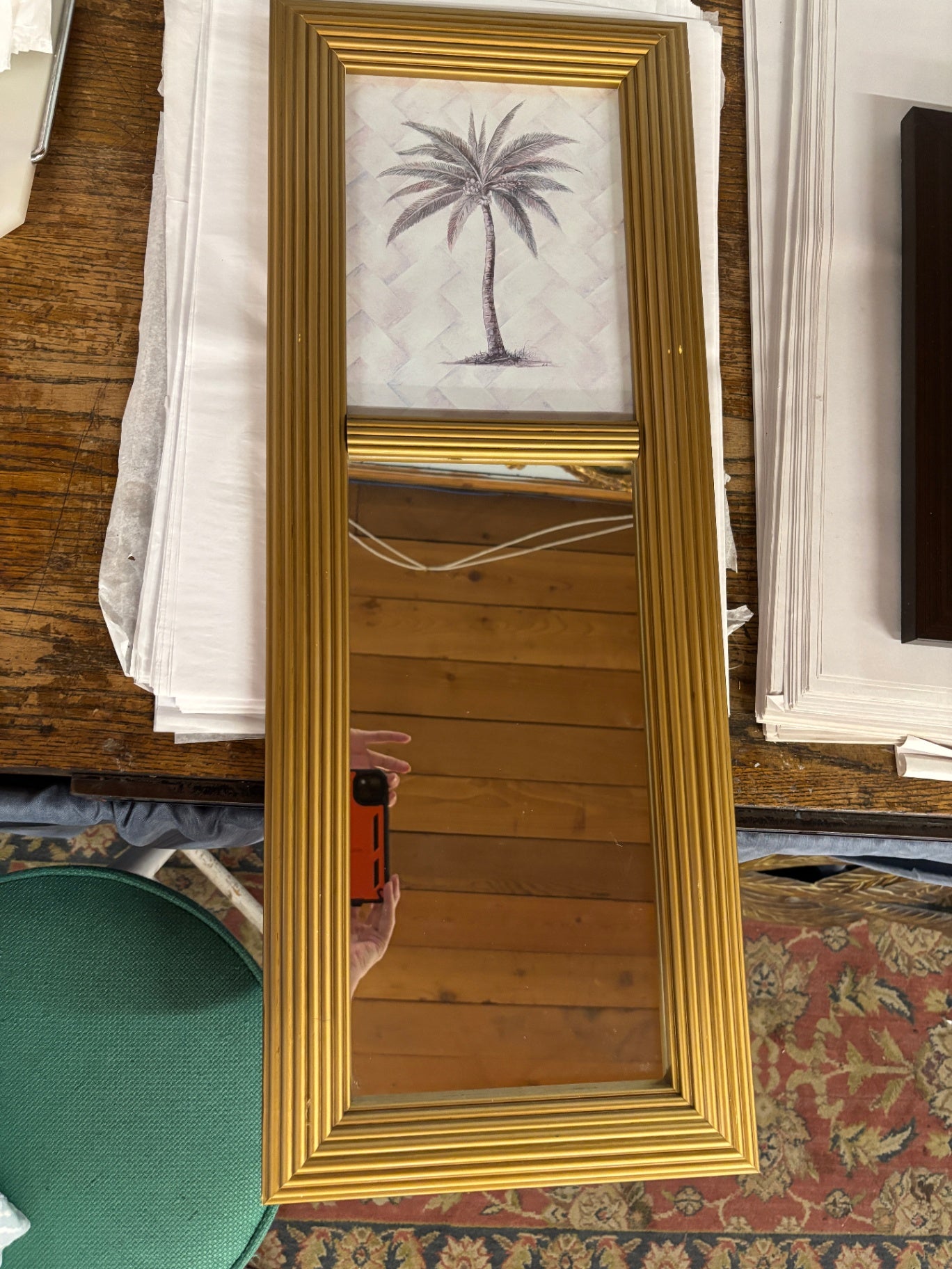  Trumeau-Style Wall Mirror Featuring 