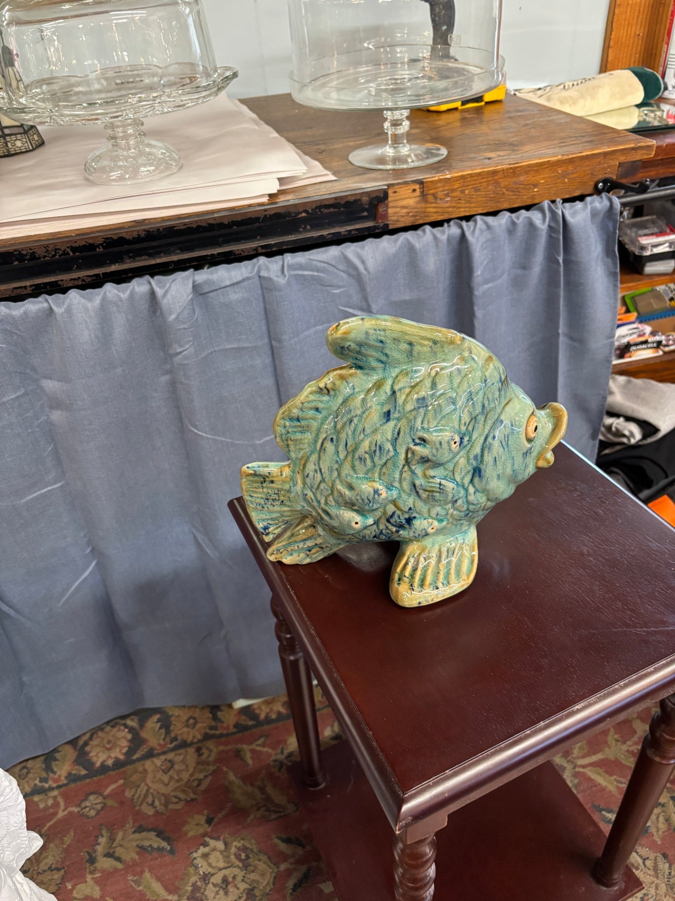  Glazed Ceramic fFsh Figurine