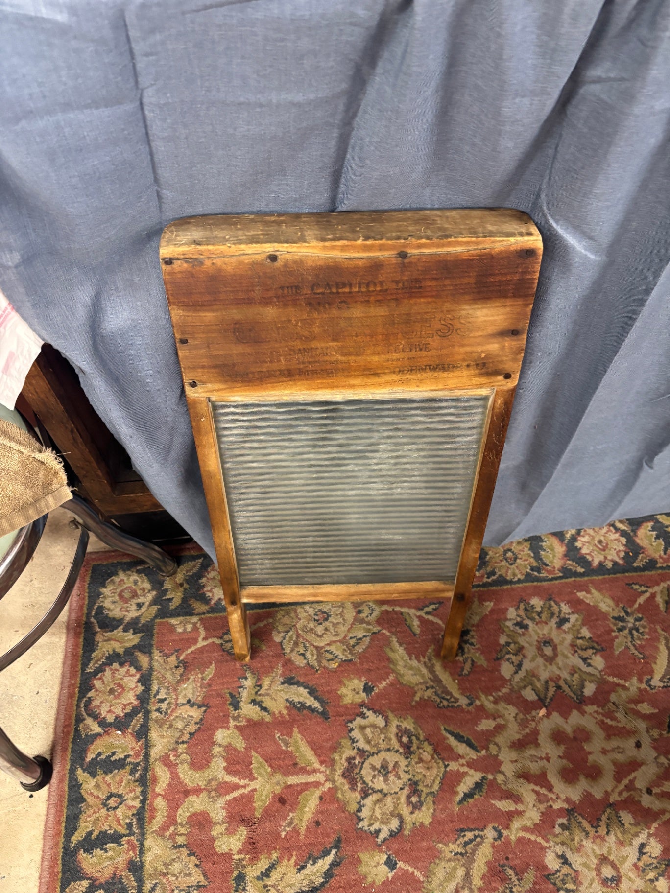 Vintage Wooden Washboard