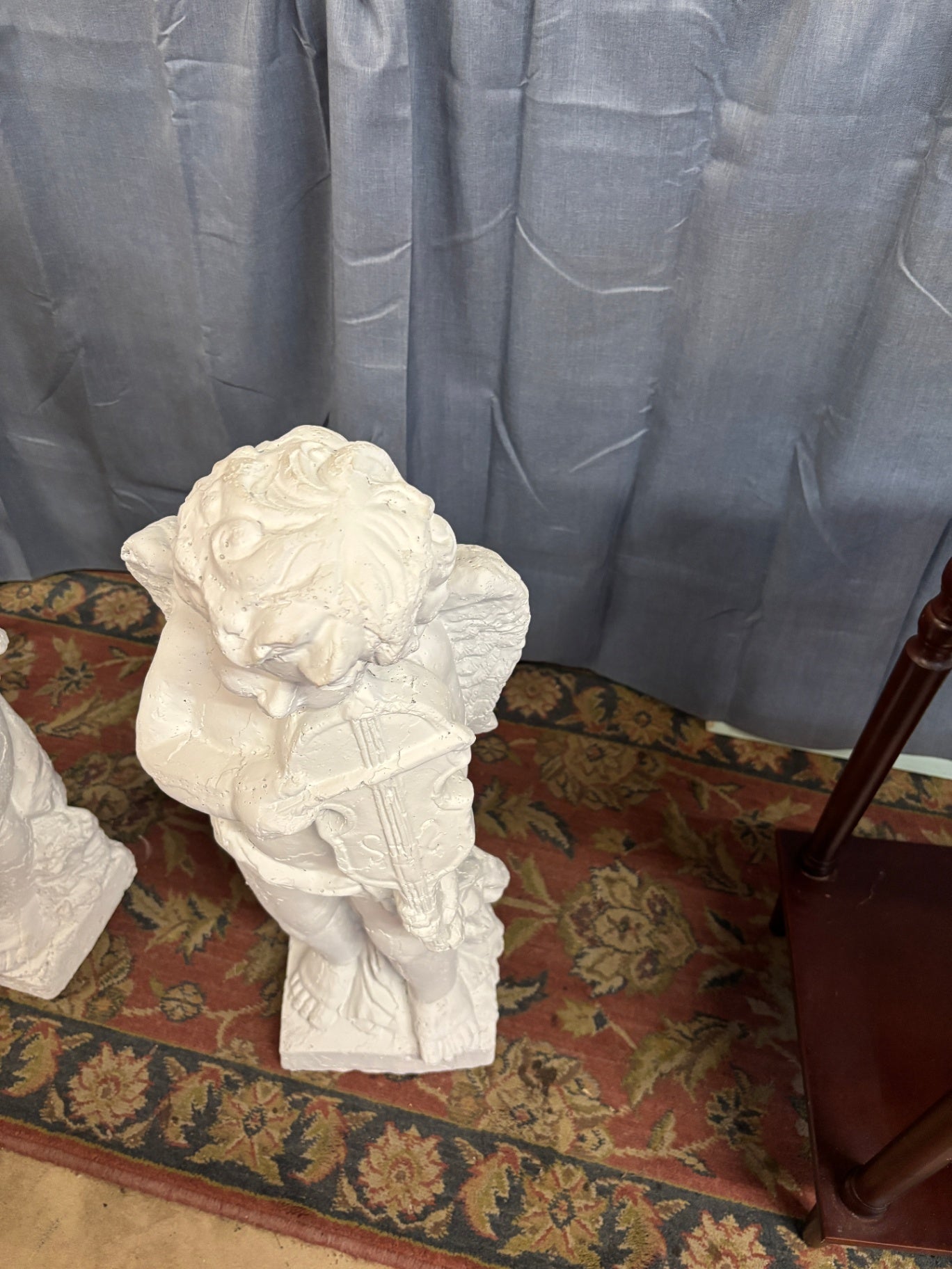  White Angel Cherub Garden Statue