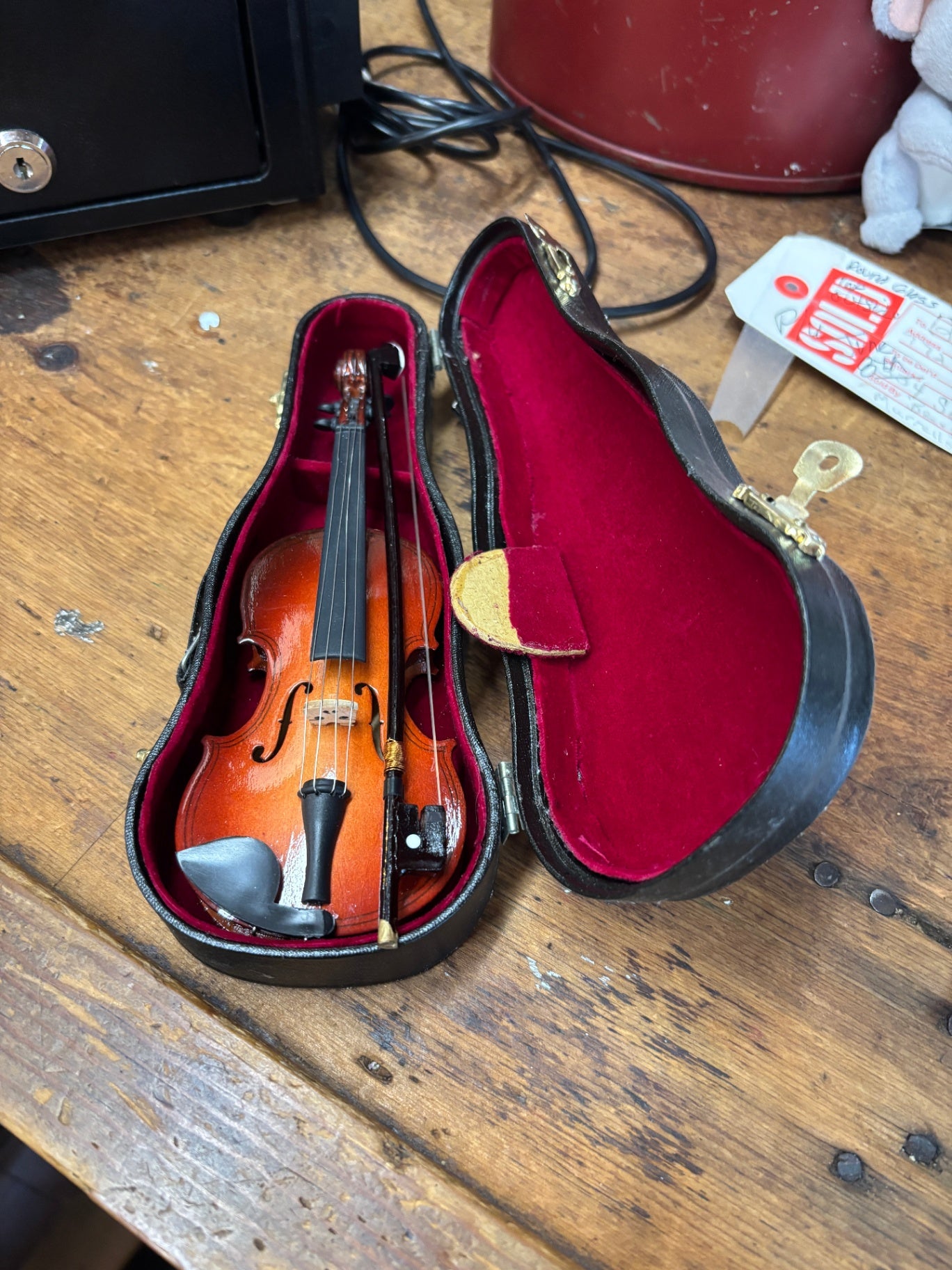  Handcrafted Wooden Miniature Violin