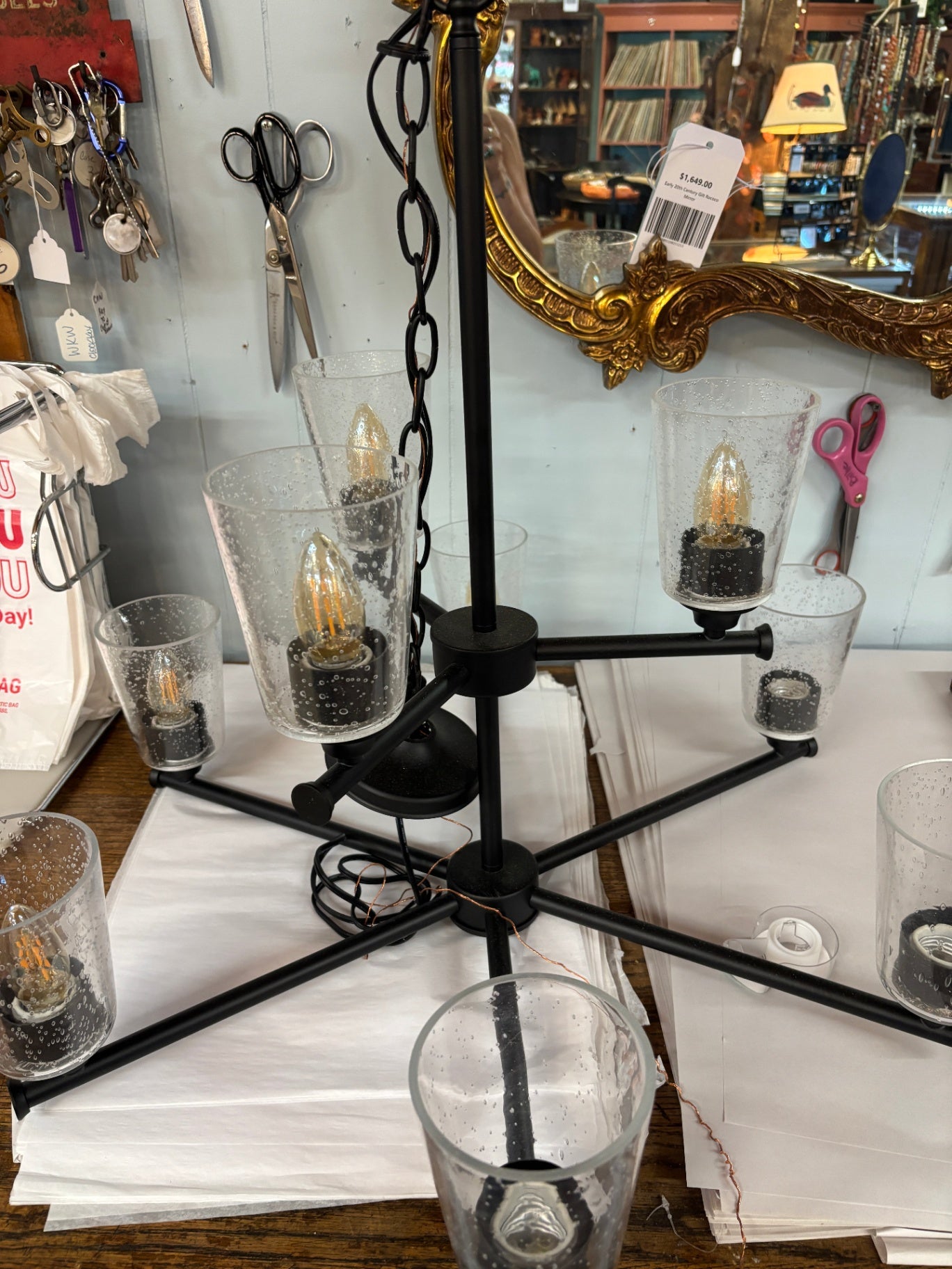   Capital Lighting 5-Light Baker Chandelier in matte black