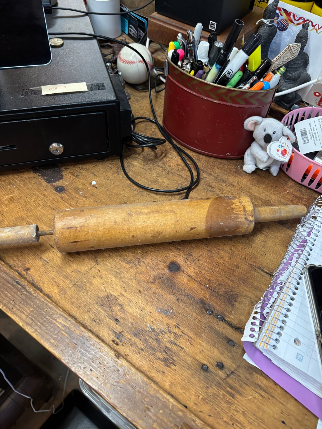  Vintage Wooden Rolling Pin