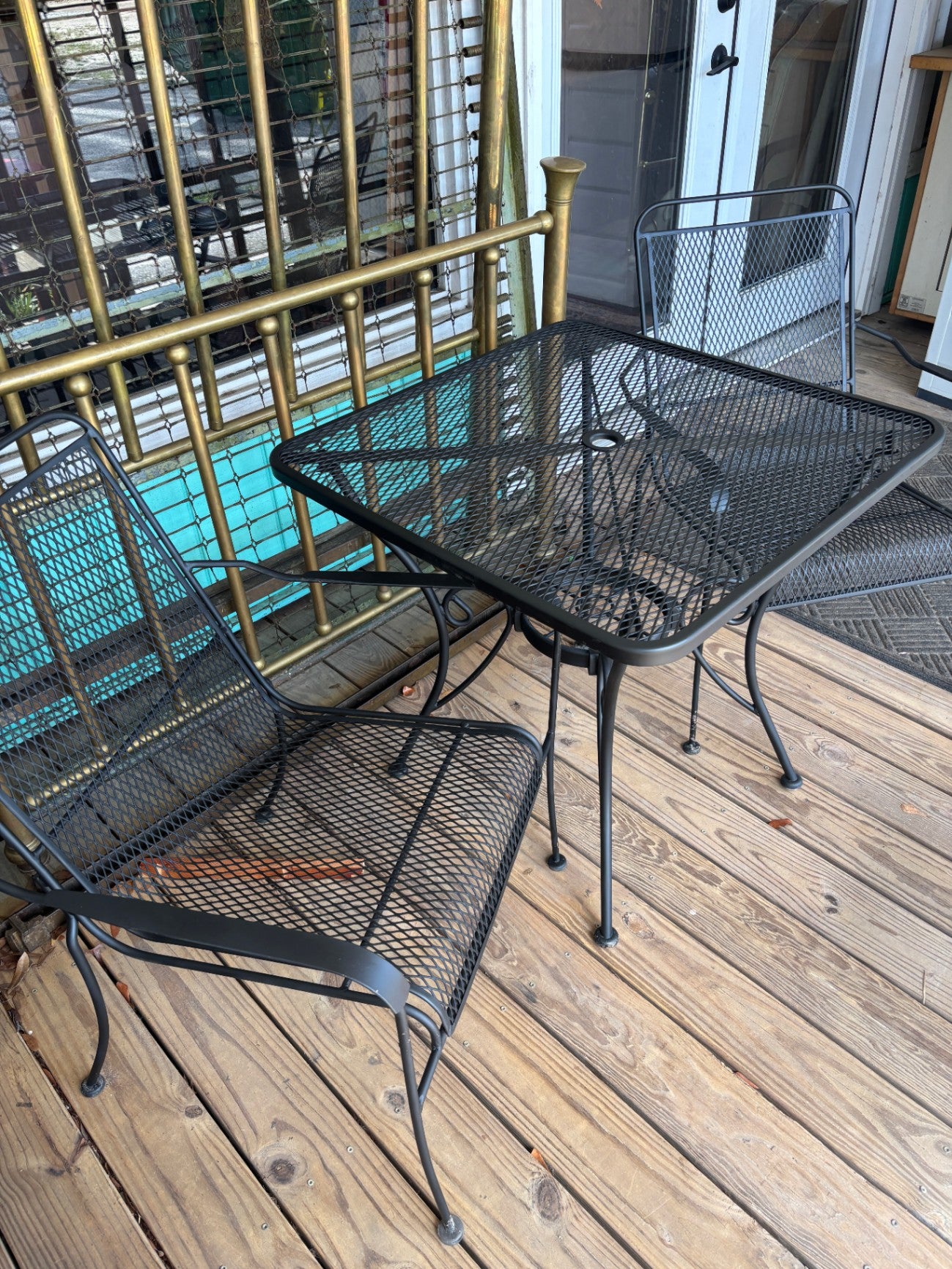 Vintage Wrought Iron Dining Set
