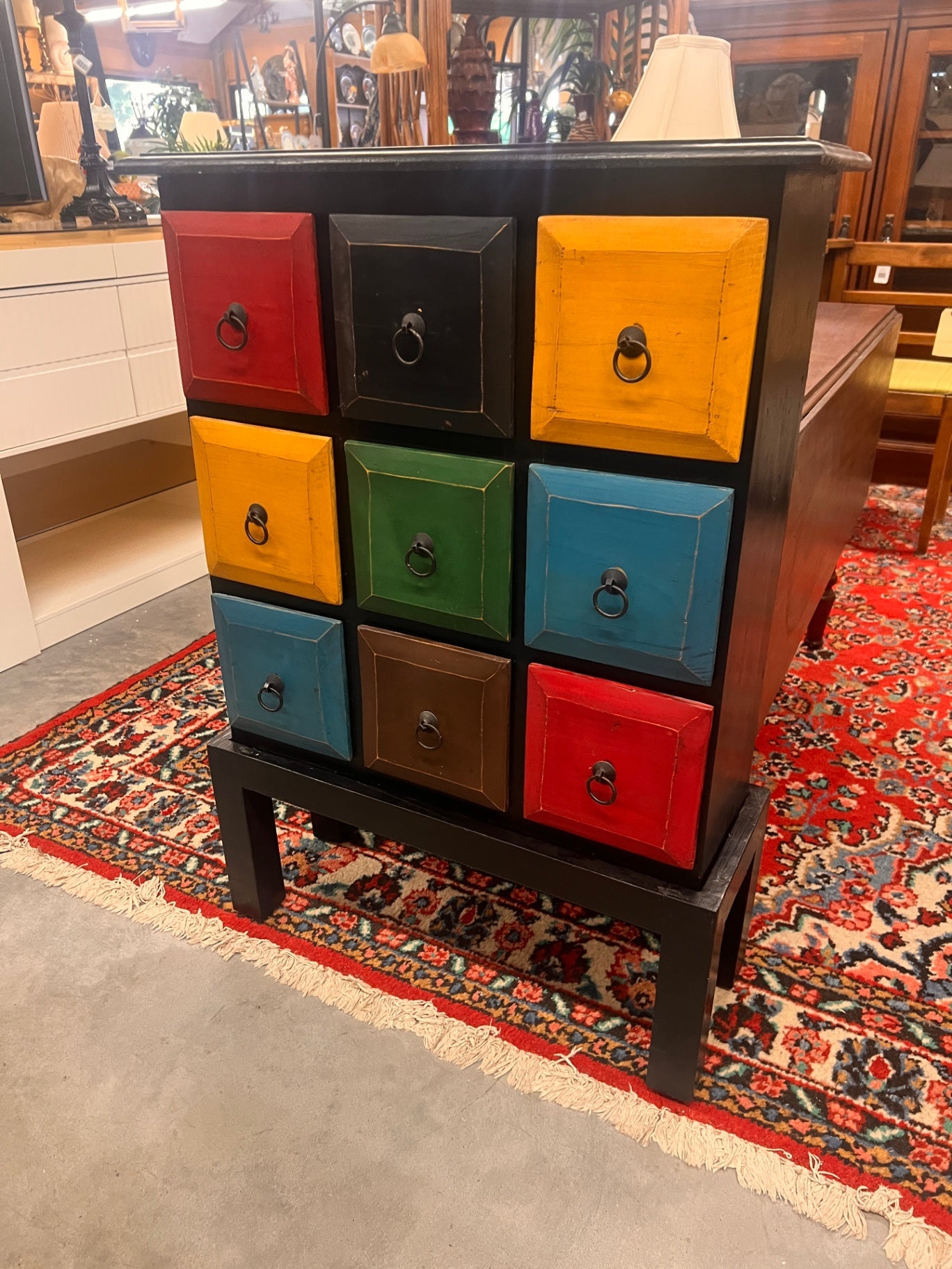 Pier 1 Imports Nine Drawer Apothecary Accent Chest Multicolor Storage Cabinet