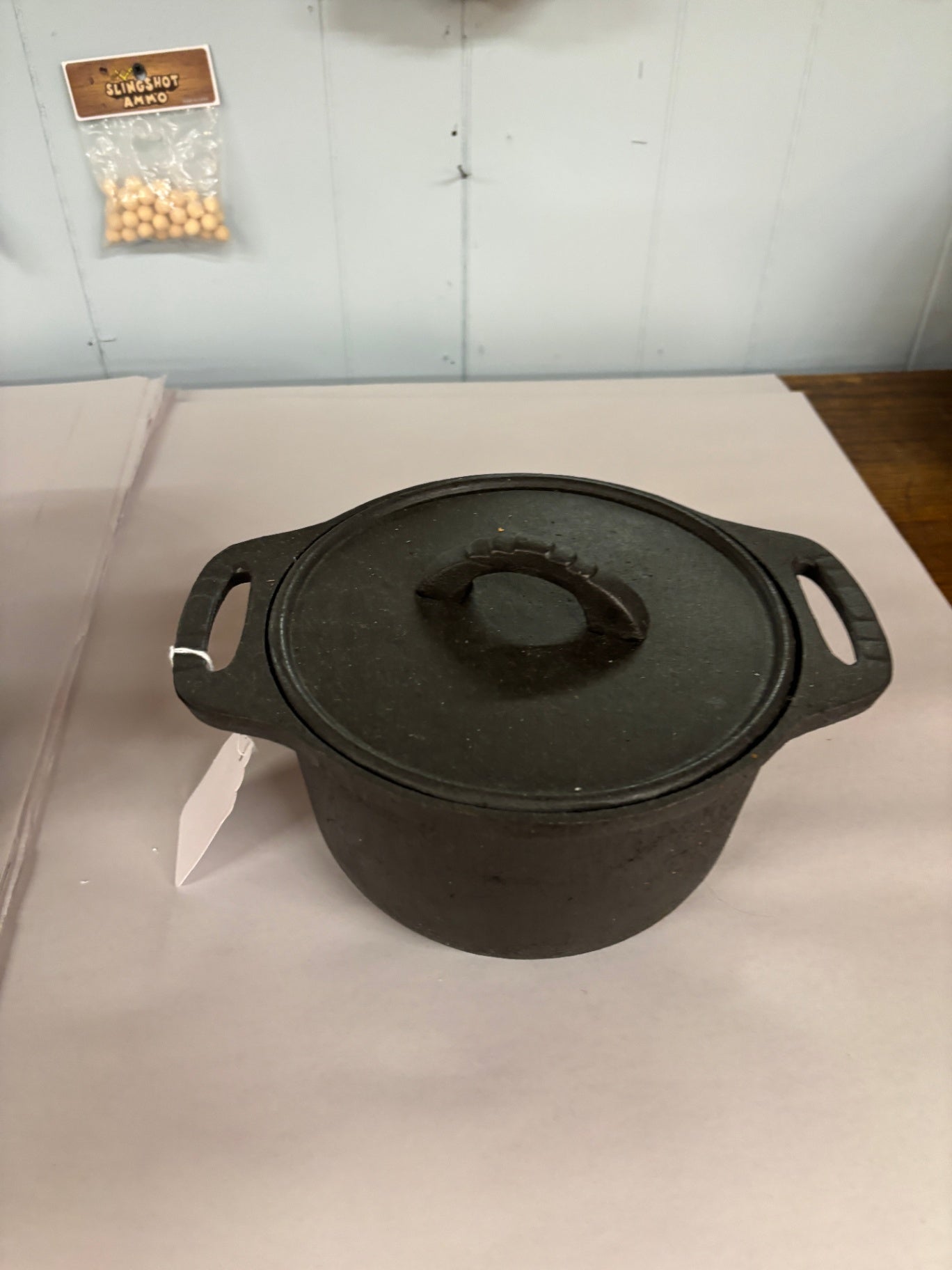 Vintage Cast Iron Dutch Oven with Matching Lid