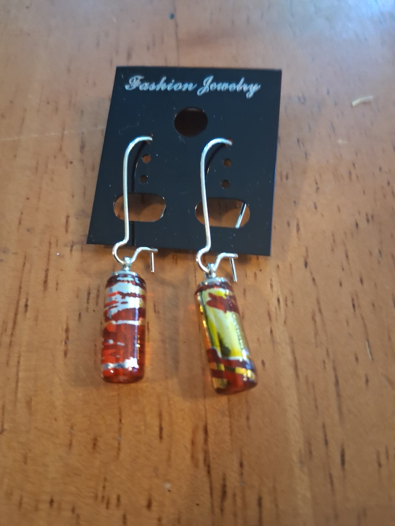 Earrings red dsc