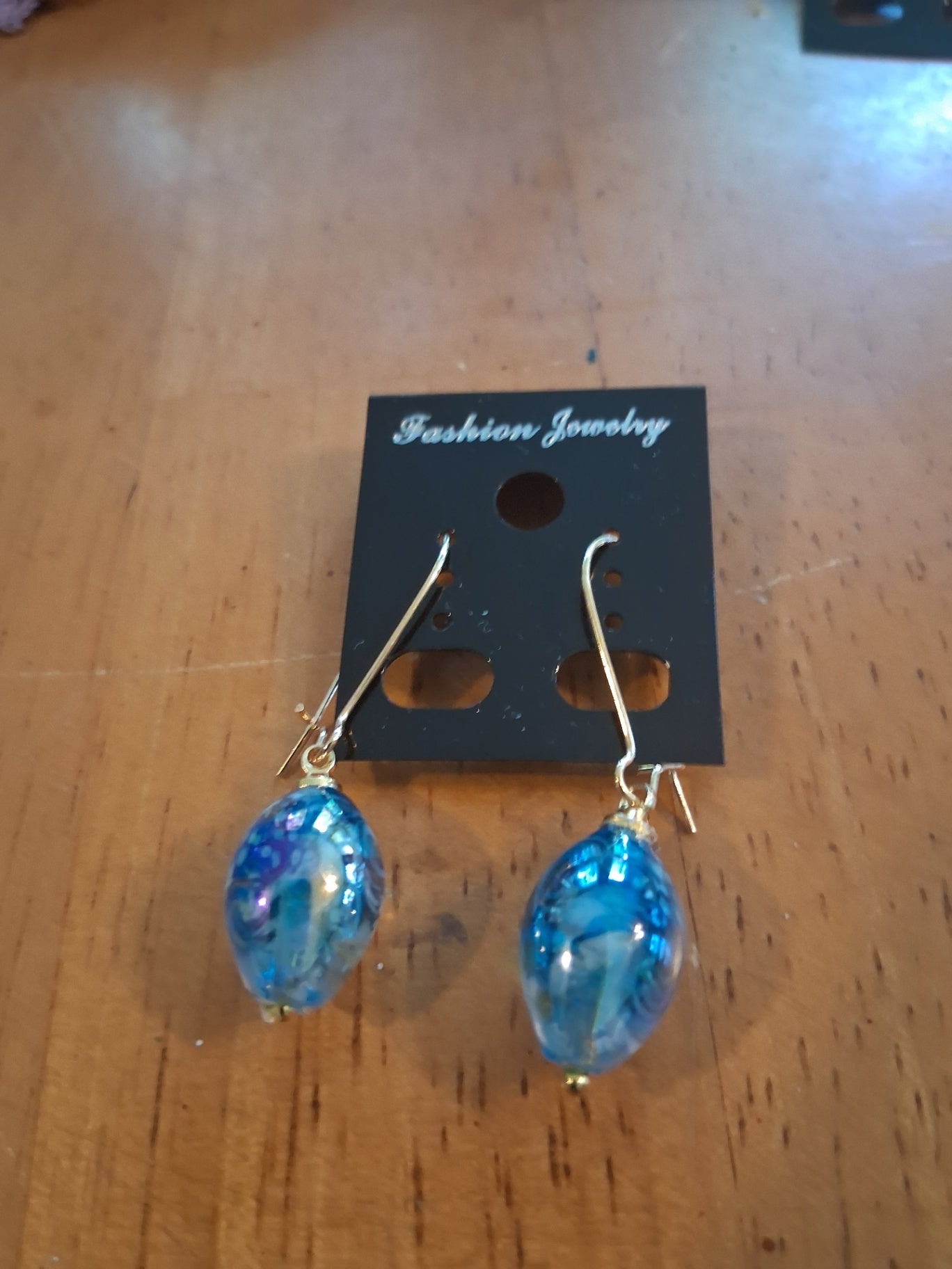 Earrings blue dsc 