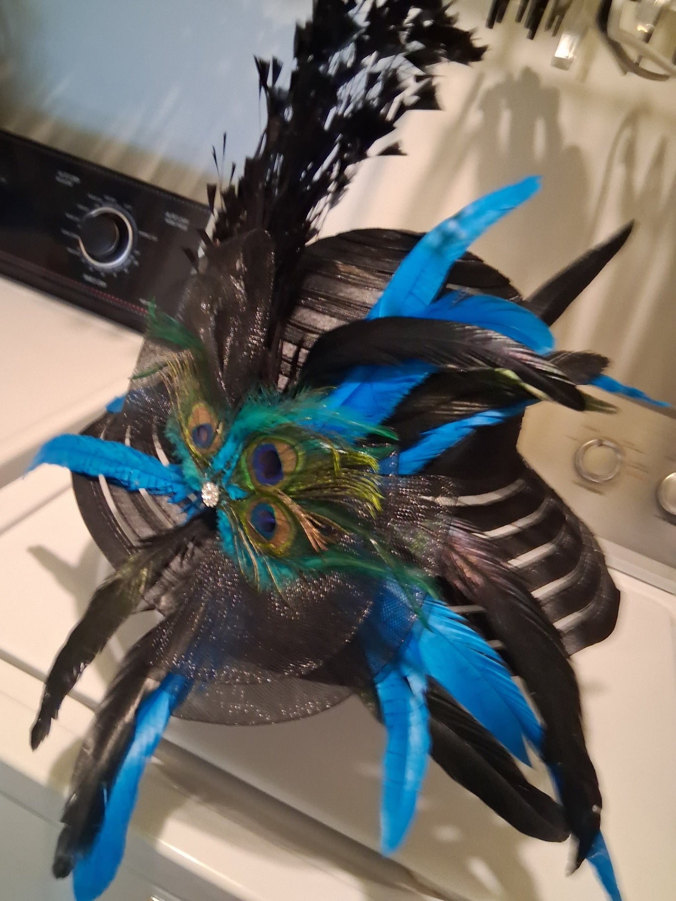 Hat blk/teal dsc